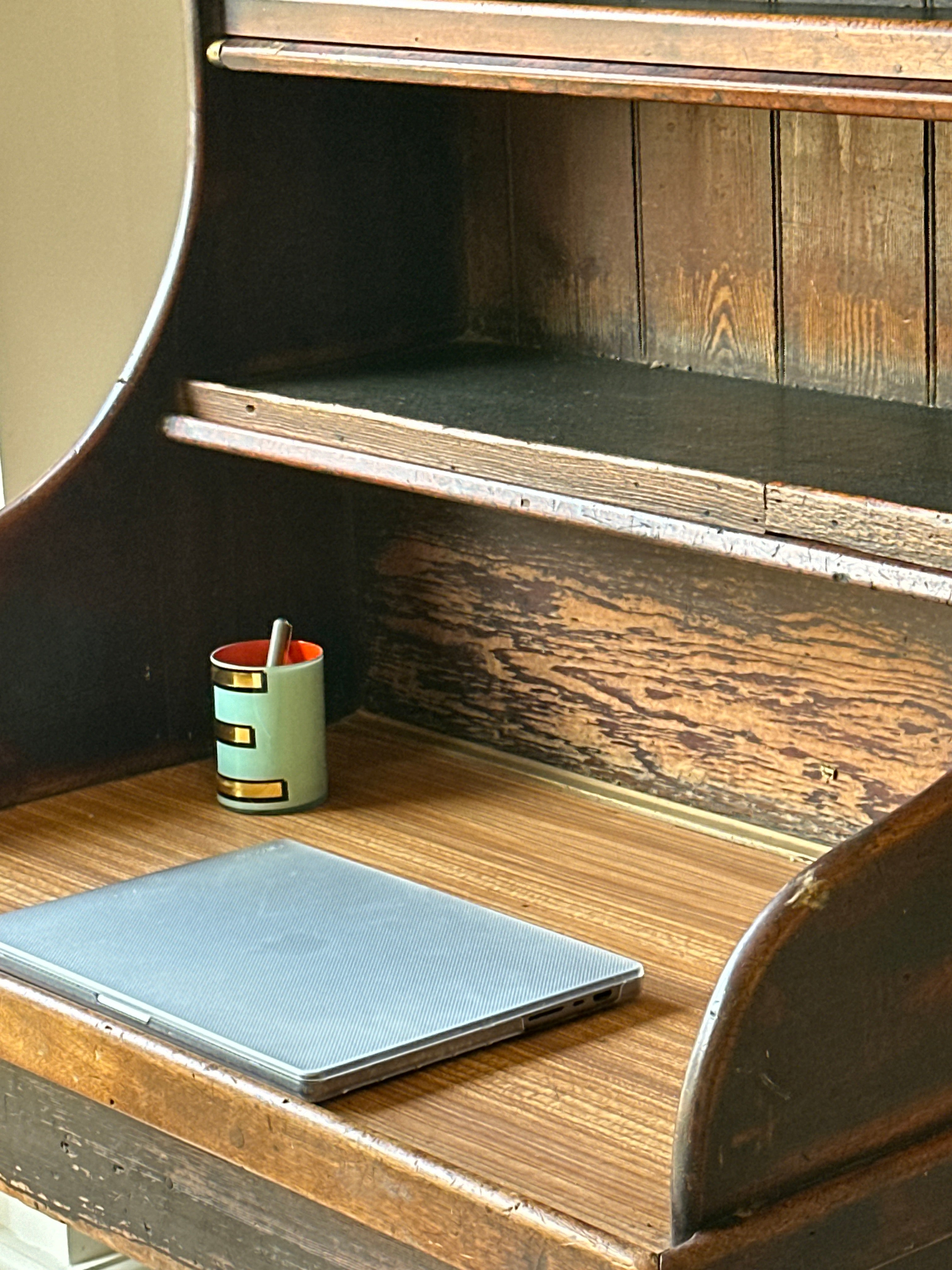 Large Antique Post Office Clerk’s Desk