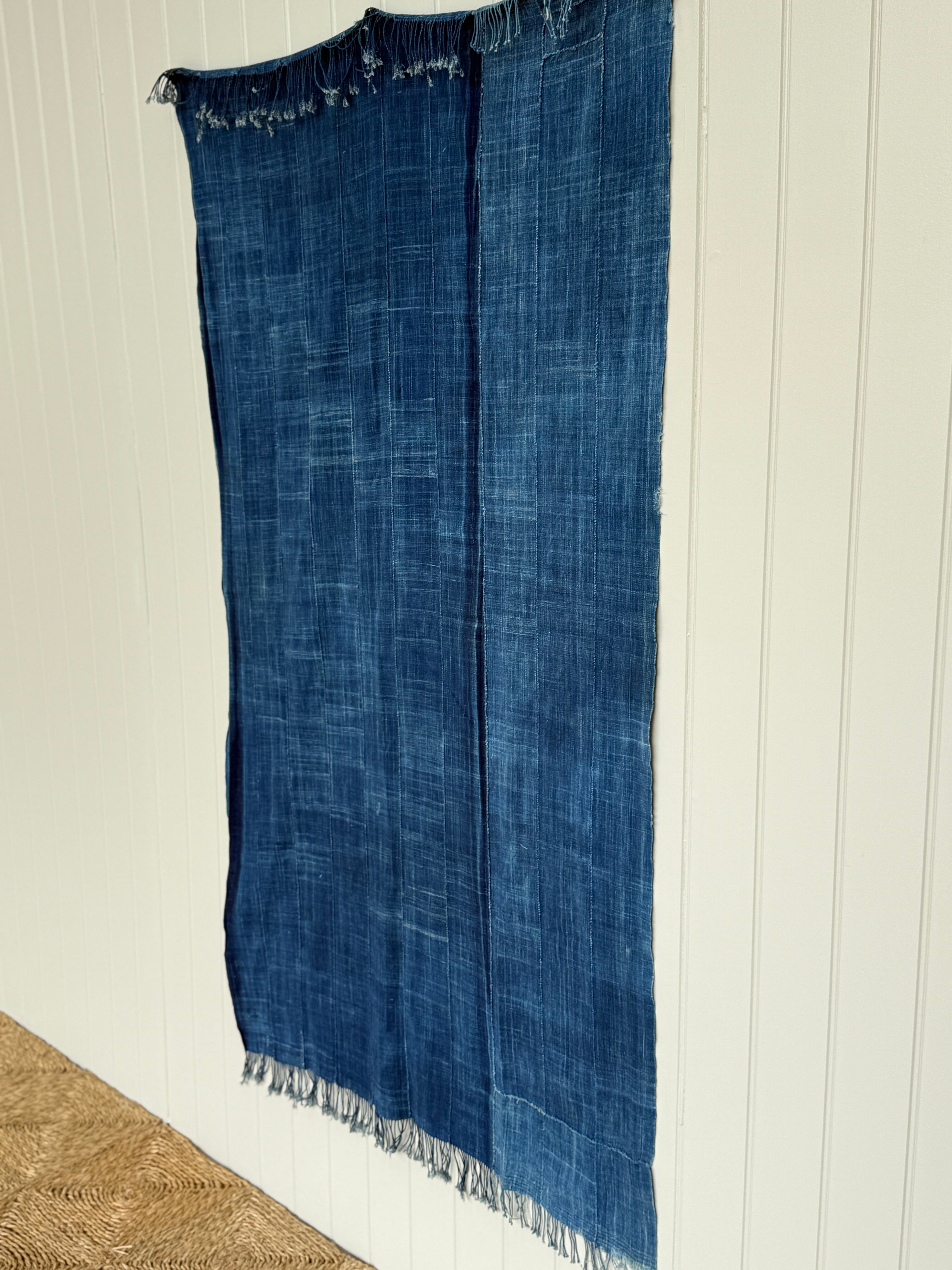 Dark Blue Vintage Textile from Burkina Faso