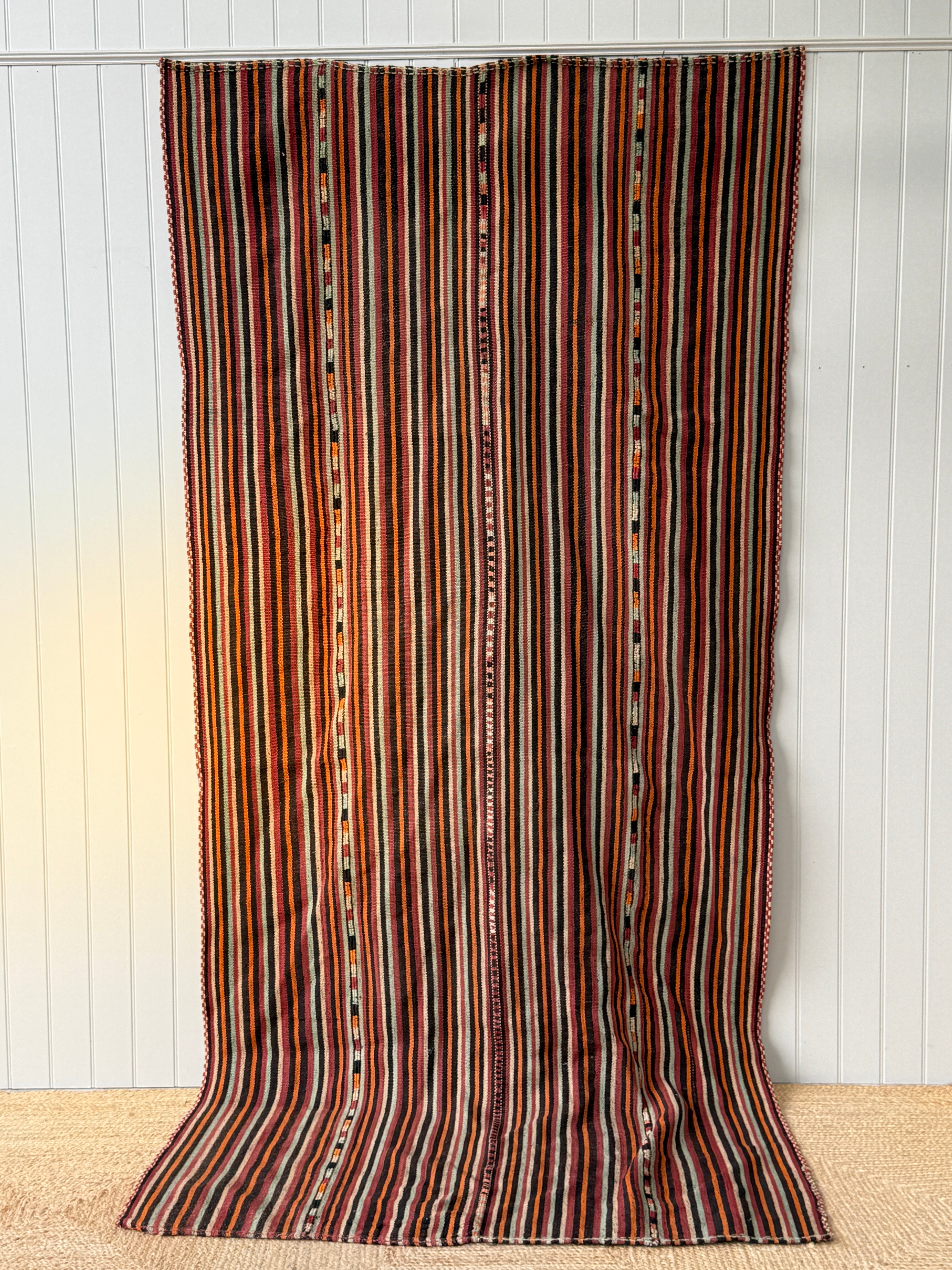 Long Turkish Jajim Kilim Rug 306 x146