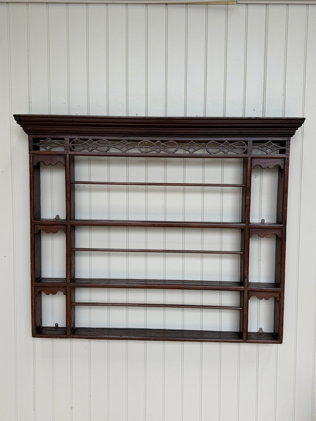 18th Century Pine Delft Rack with Fretwork