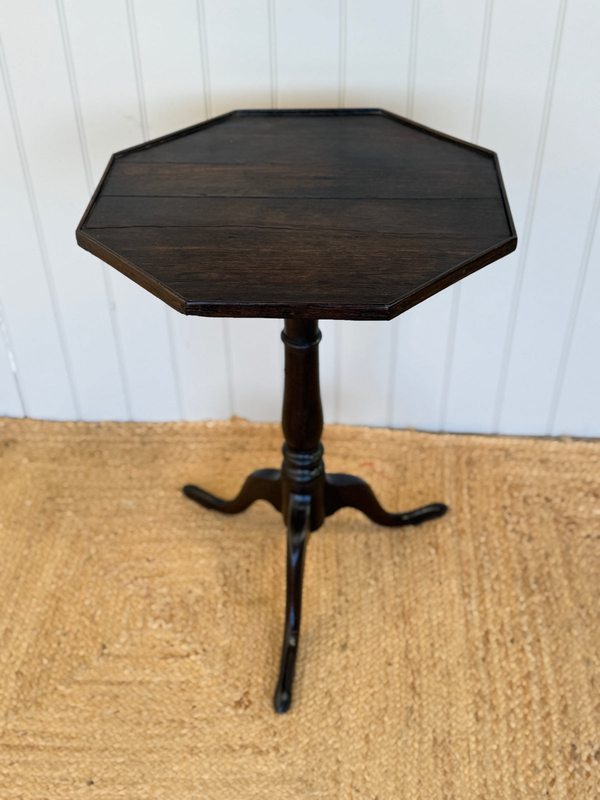 Georgian Oak Octagonal Tripod Table