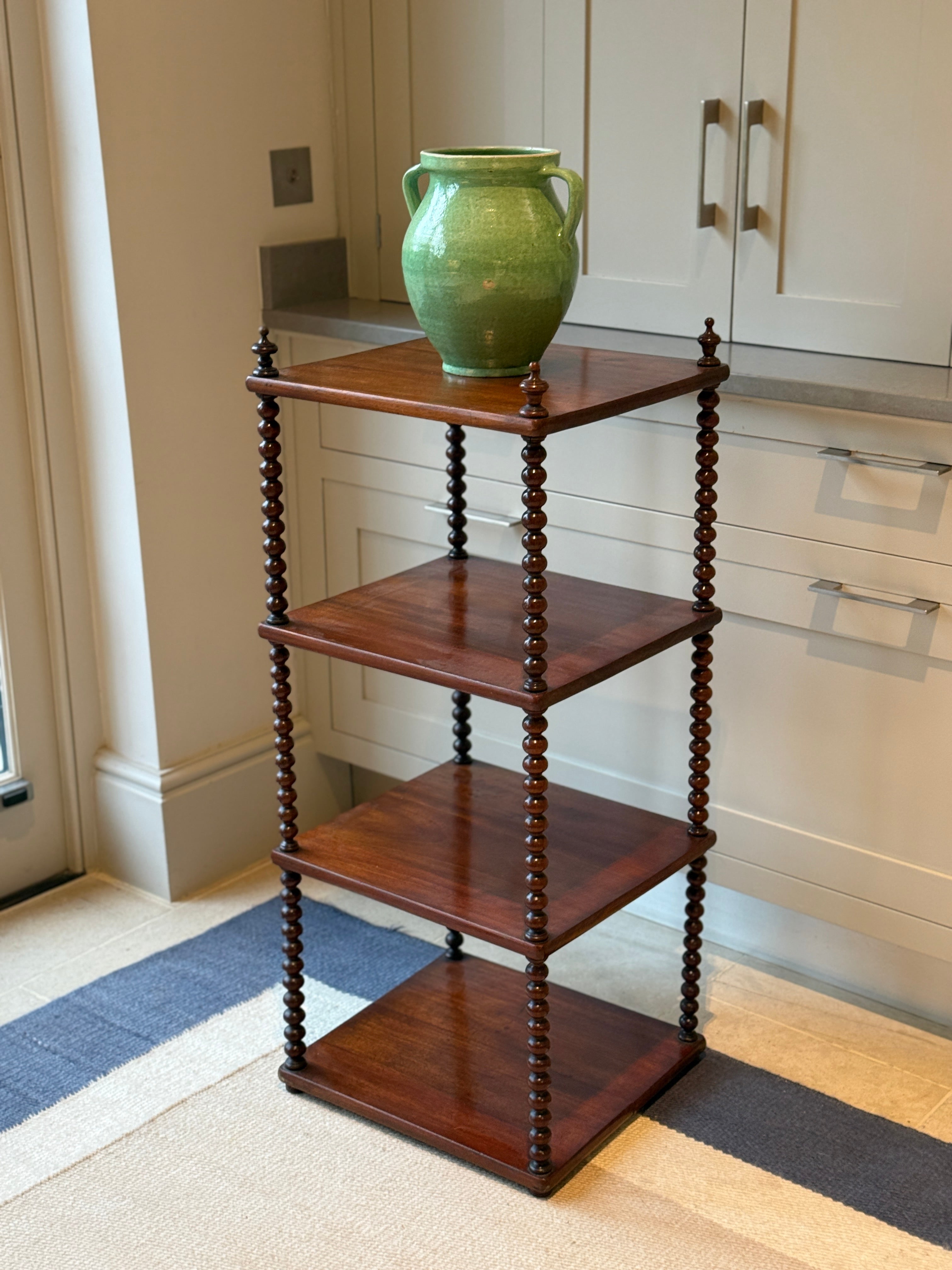 Small Bobbin Mahogany Etagere