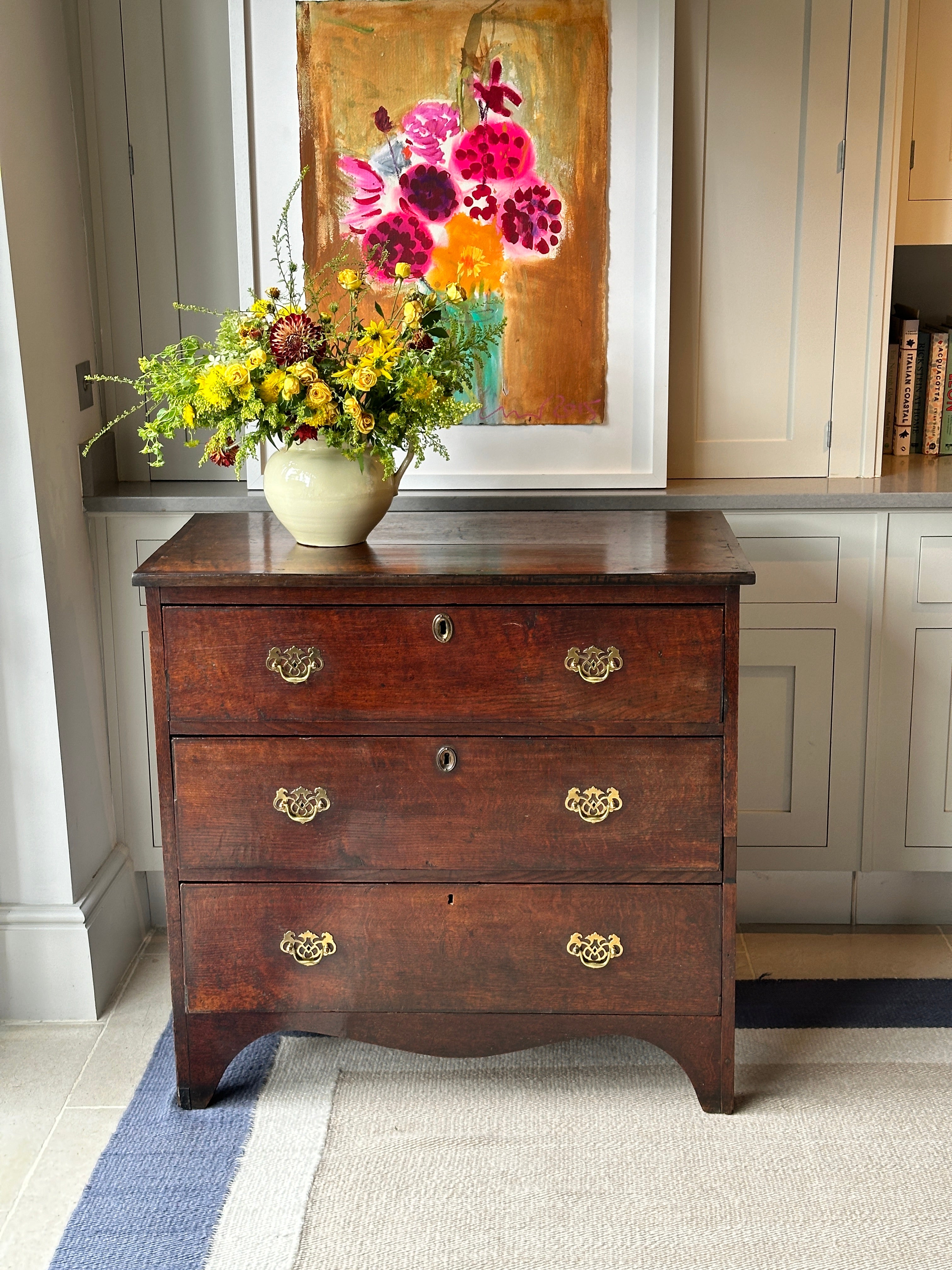 Small George III Oak Chest of Drawers