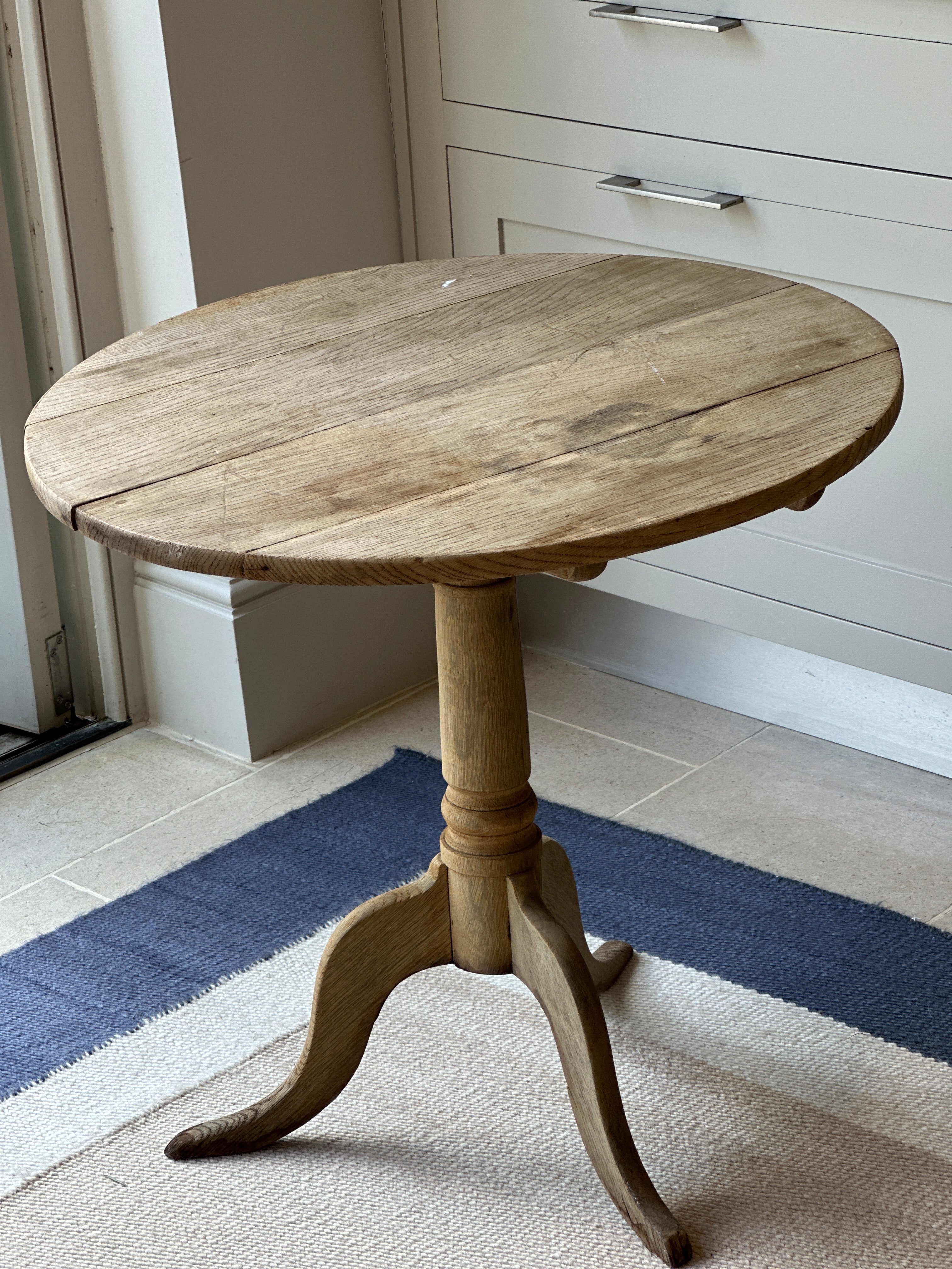 Faded Oak Tilt Top Table