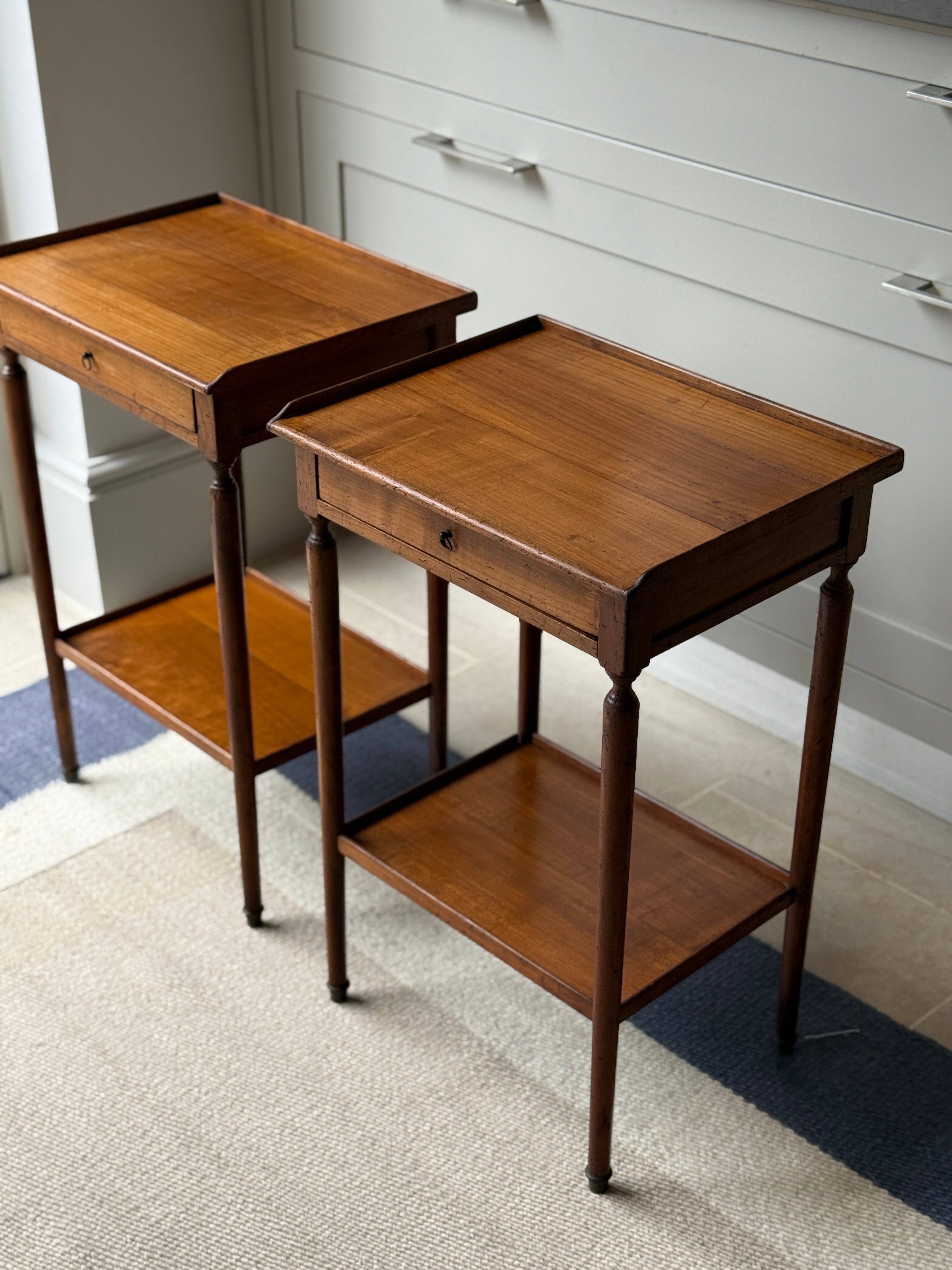 Pair of Small French Bedside Tables