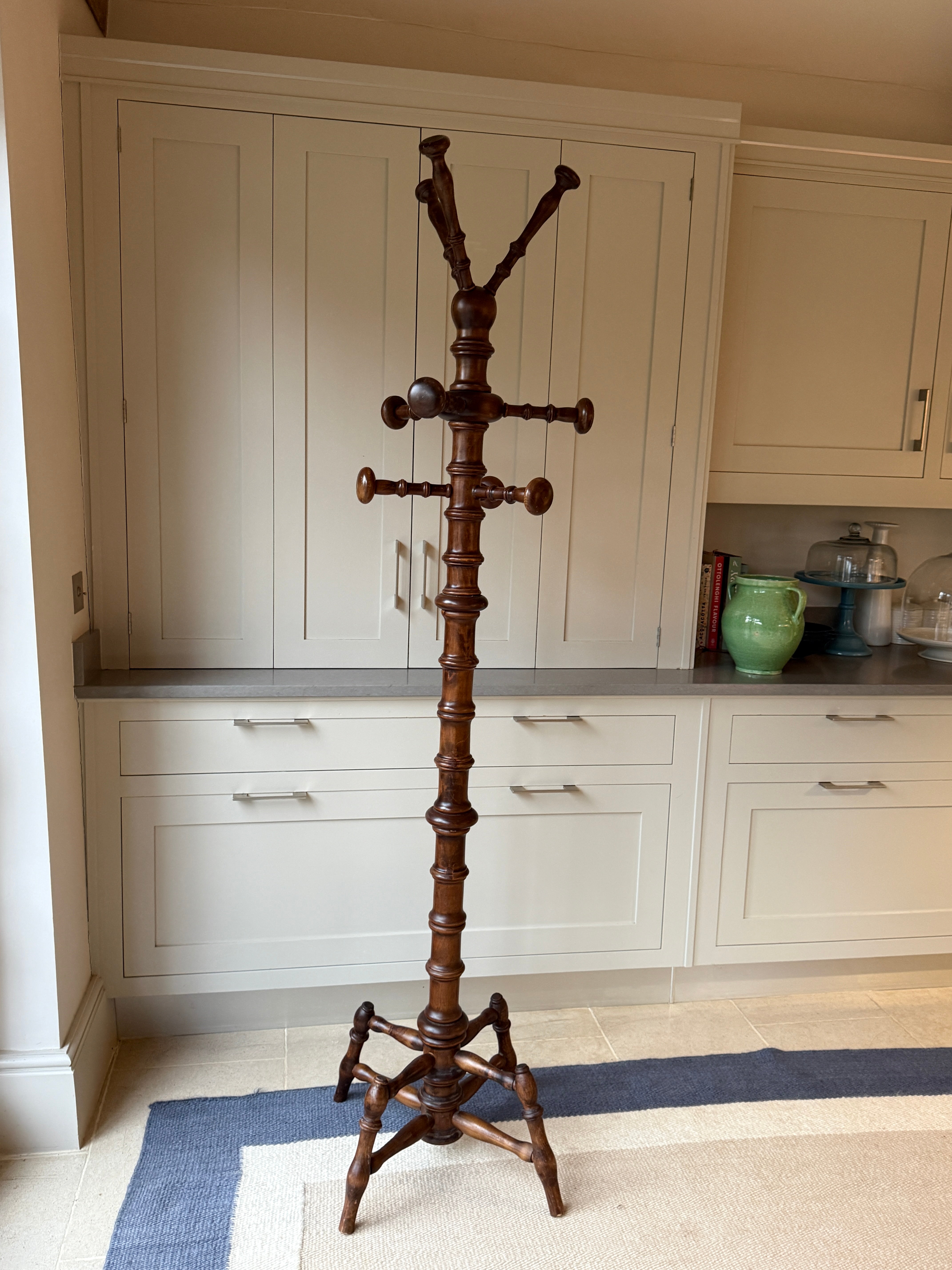 Very Tall Faux Bamboo Coat and Hat Stand