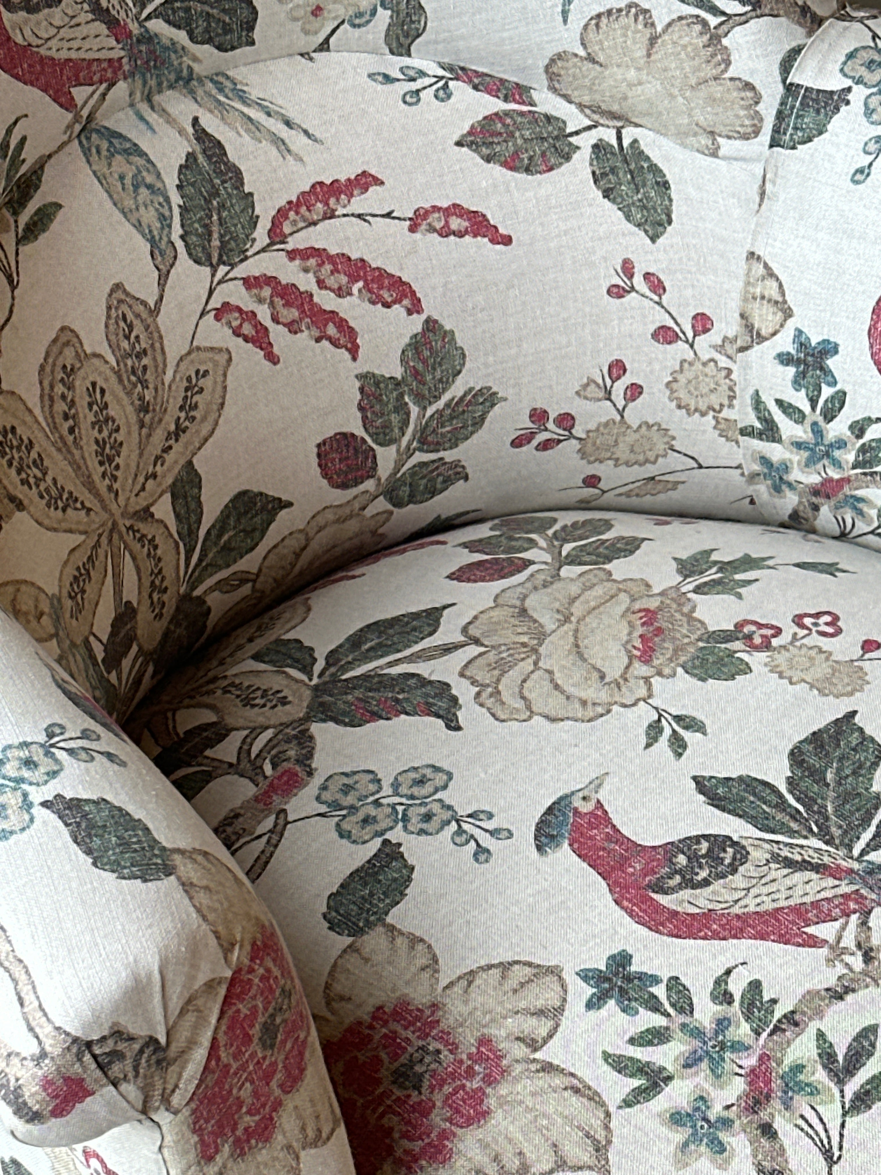 Single French Tub Chair in Inchrya Linen