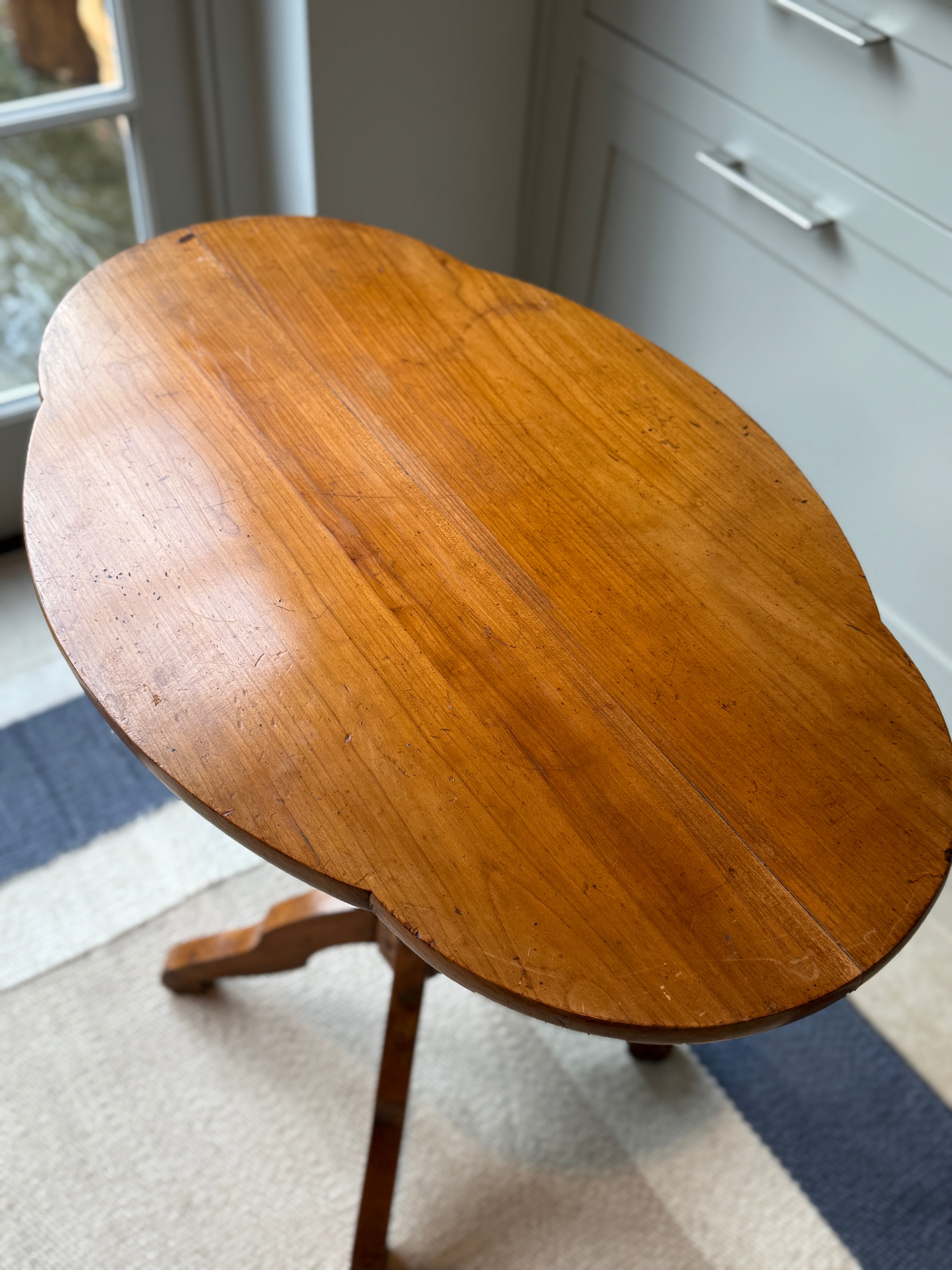 Tilt top Fruitwood Wine Table