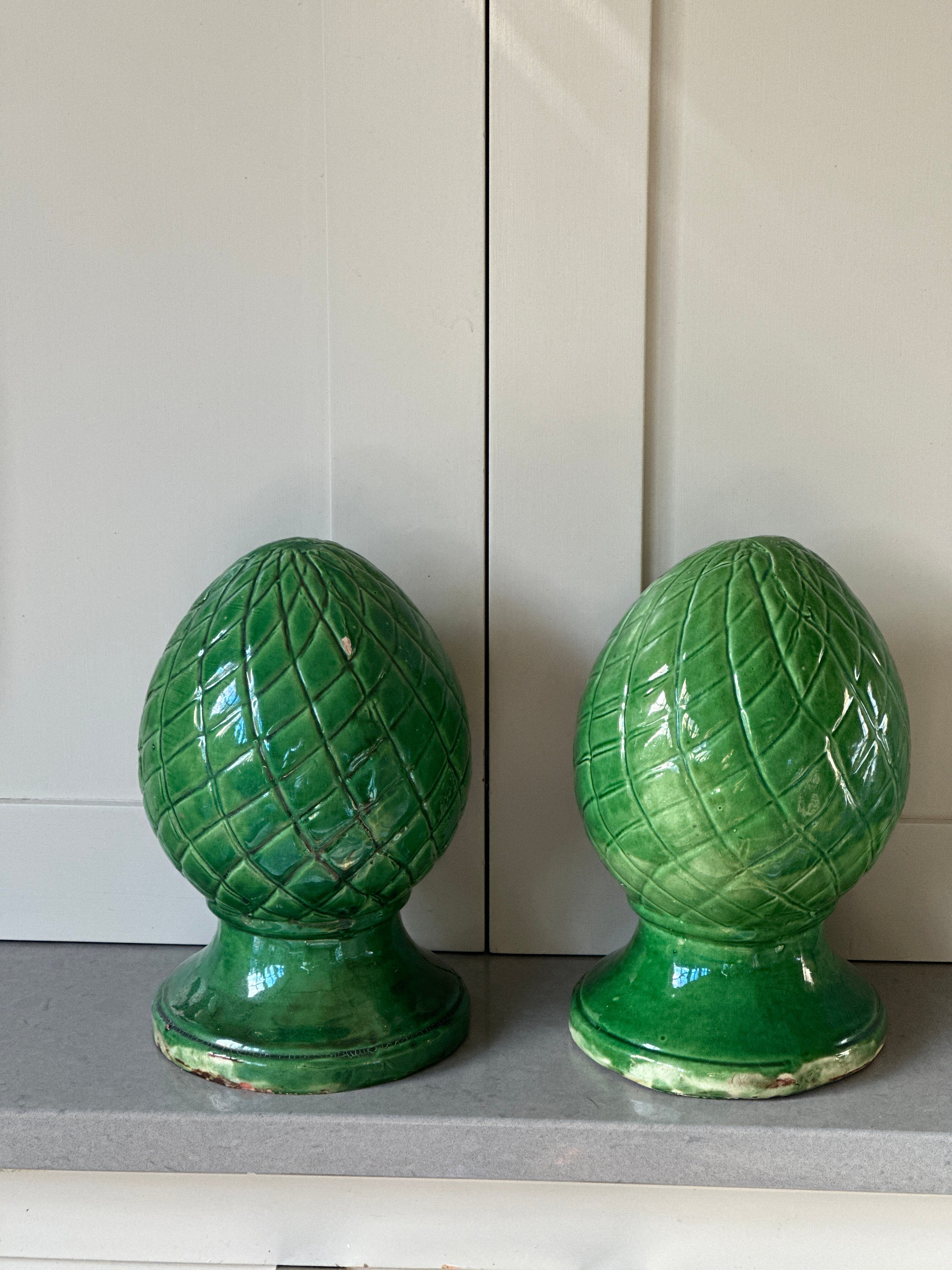 Pair of Mid-Century French Ceramic Corbels