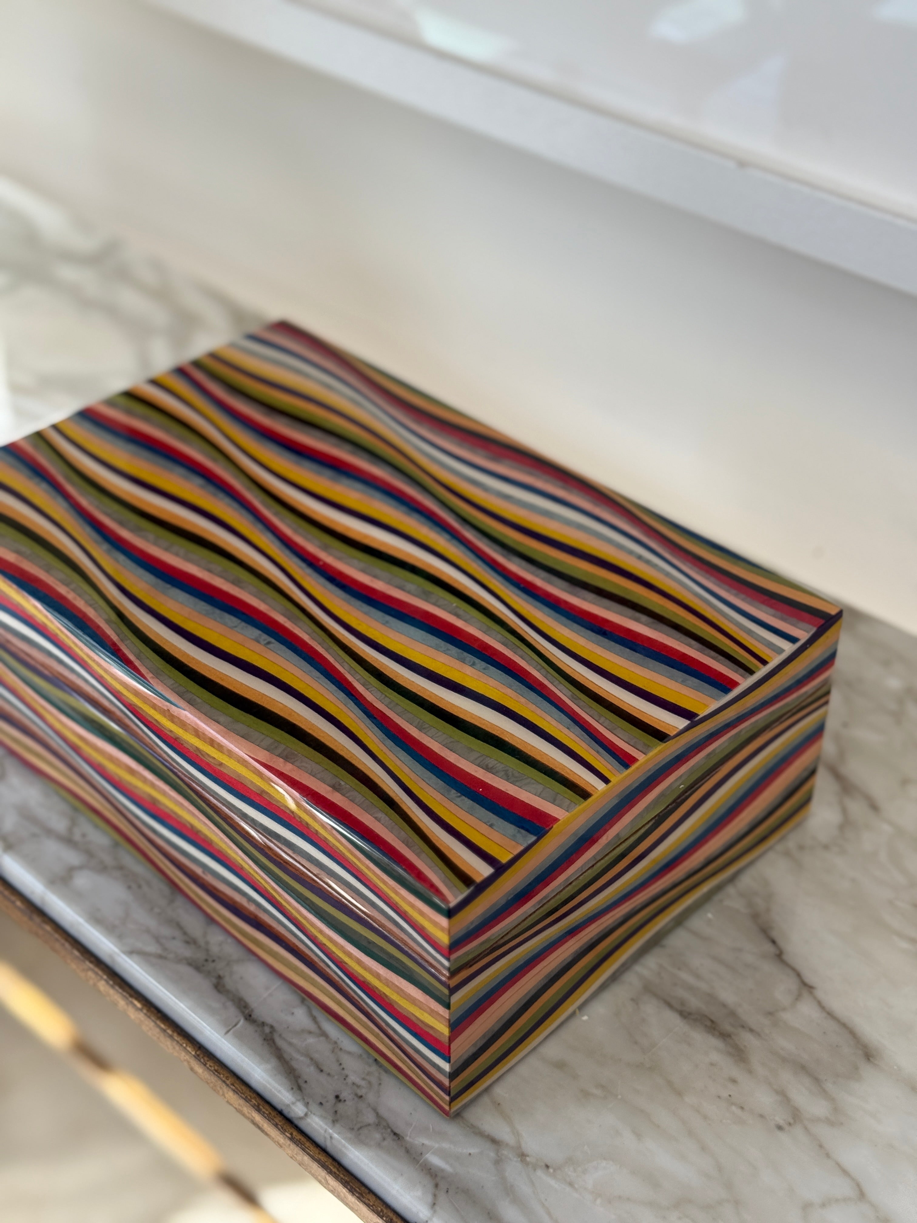 Large Marquetry Jewellery Box