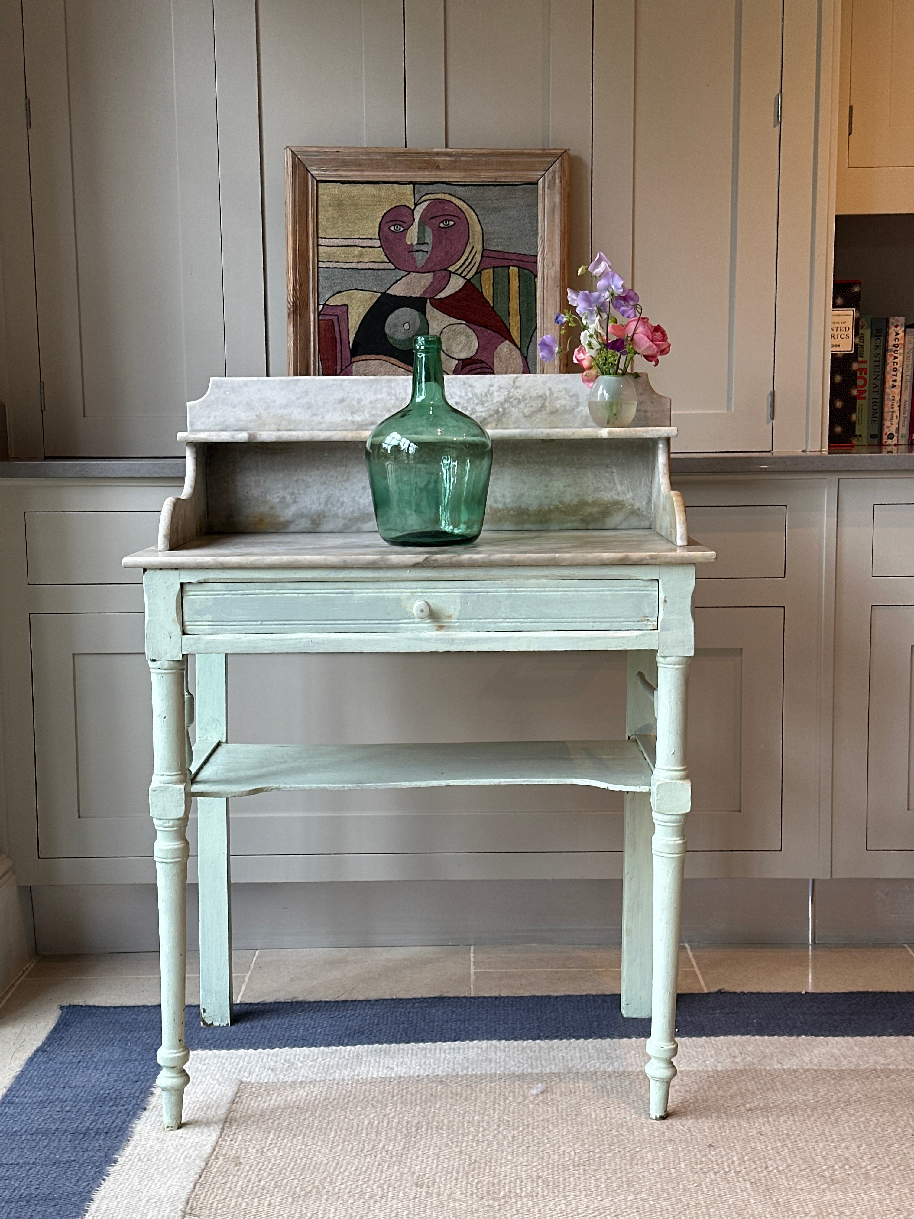 Sweet Painted Antique Washstand