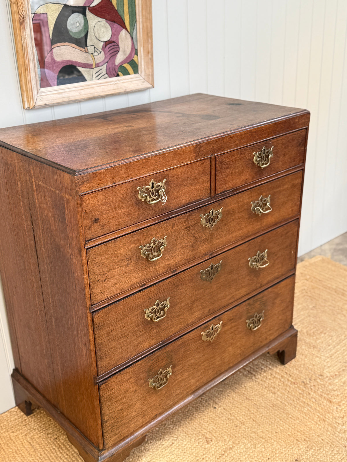 George III Oak Chest of Drawere