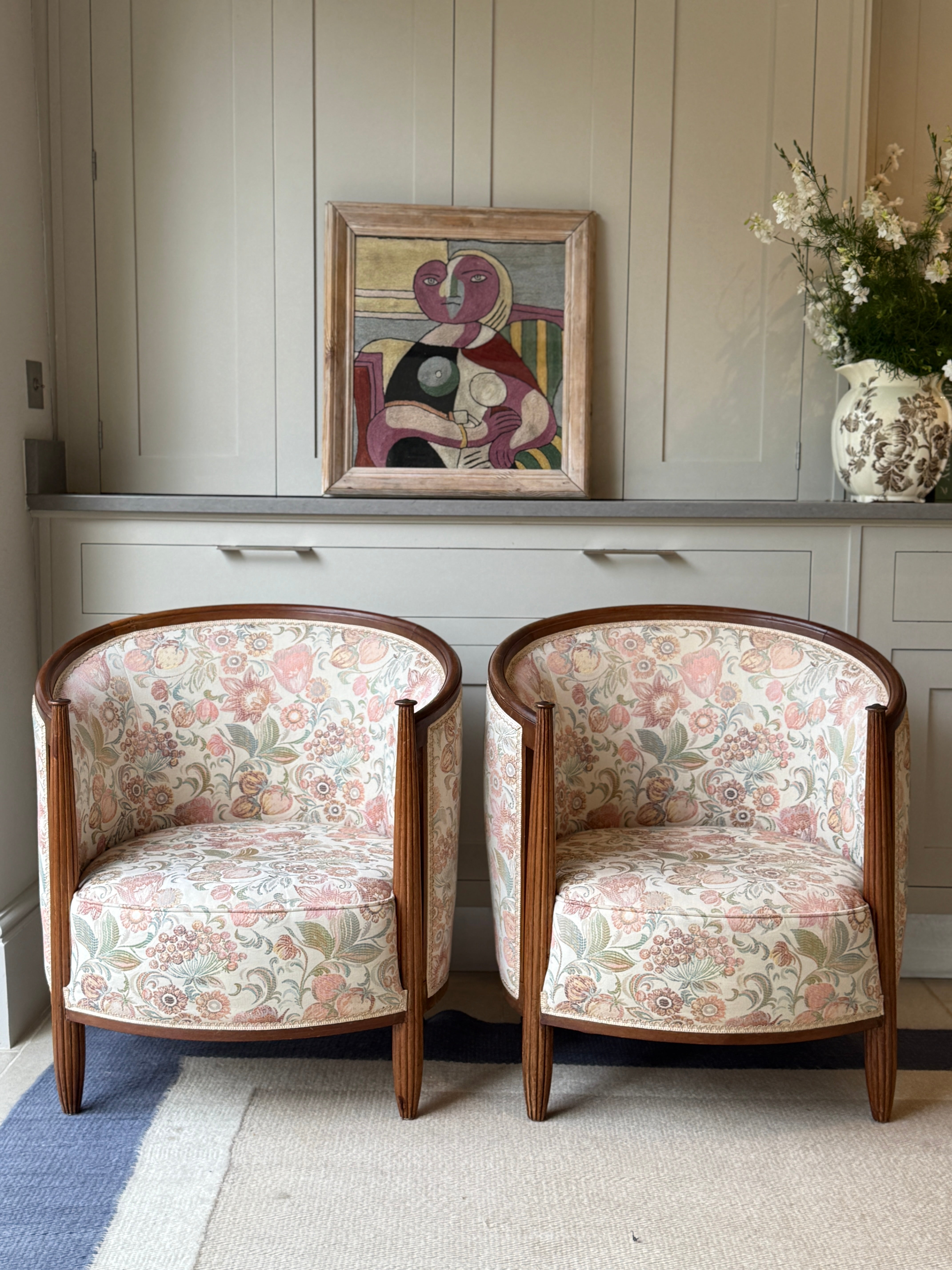 Pair of French Art Deco Chairs