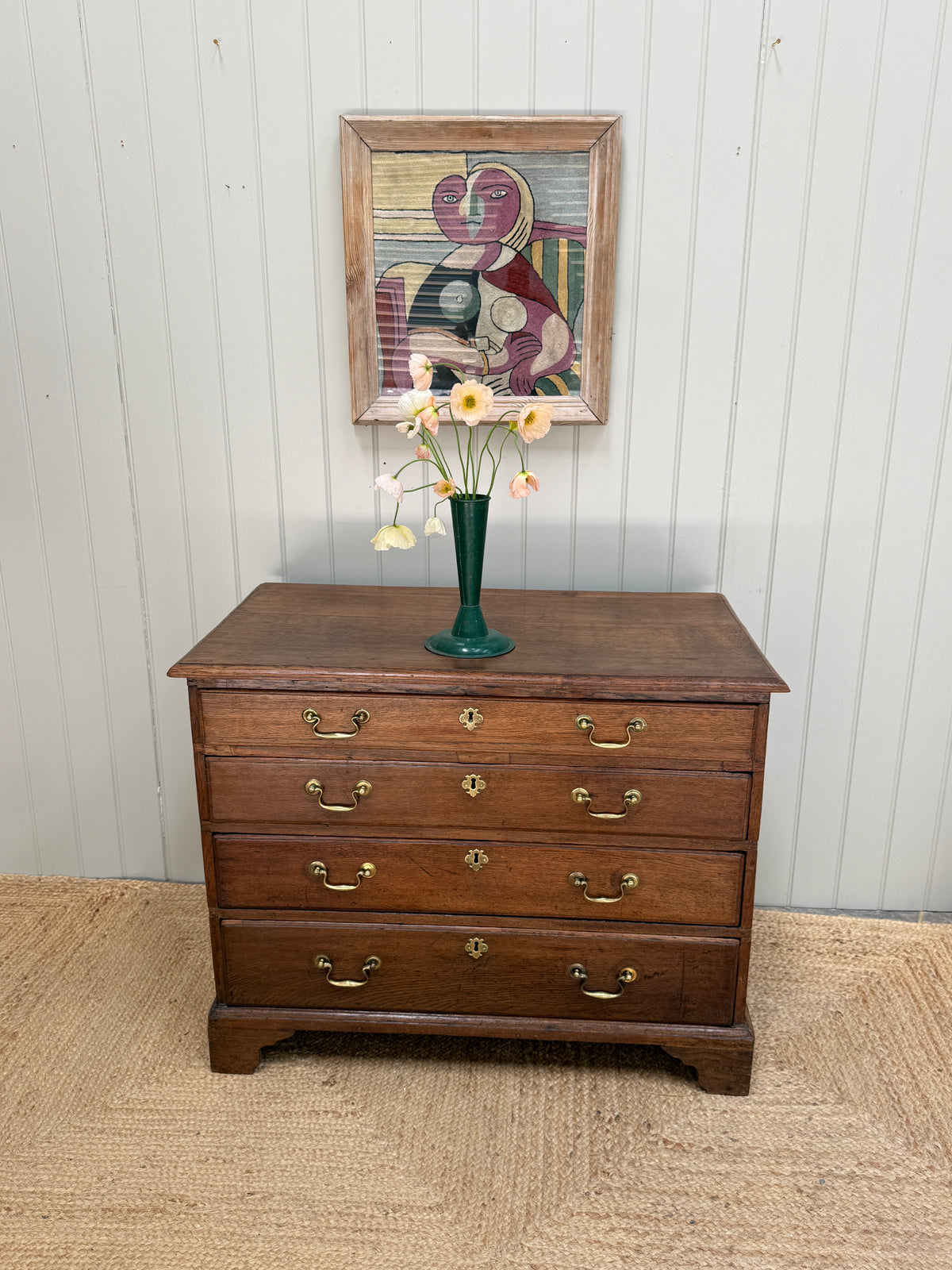 Small Georgian Oak Chest of Drawers