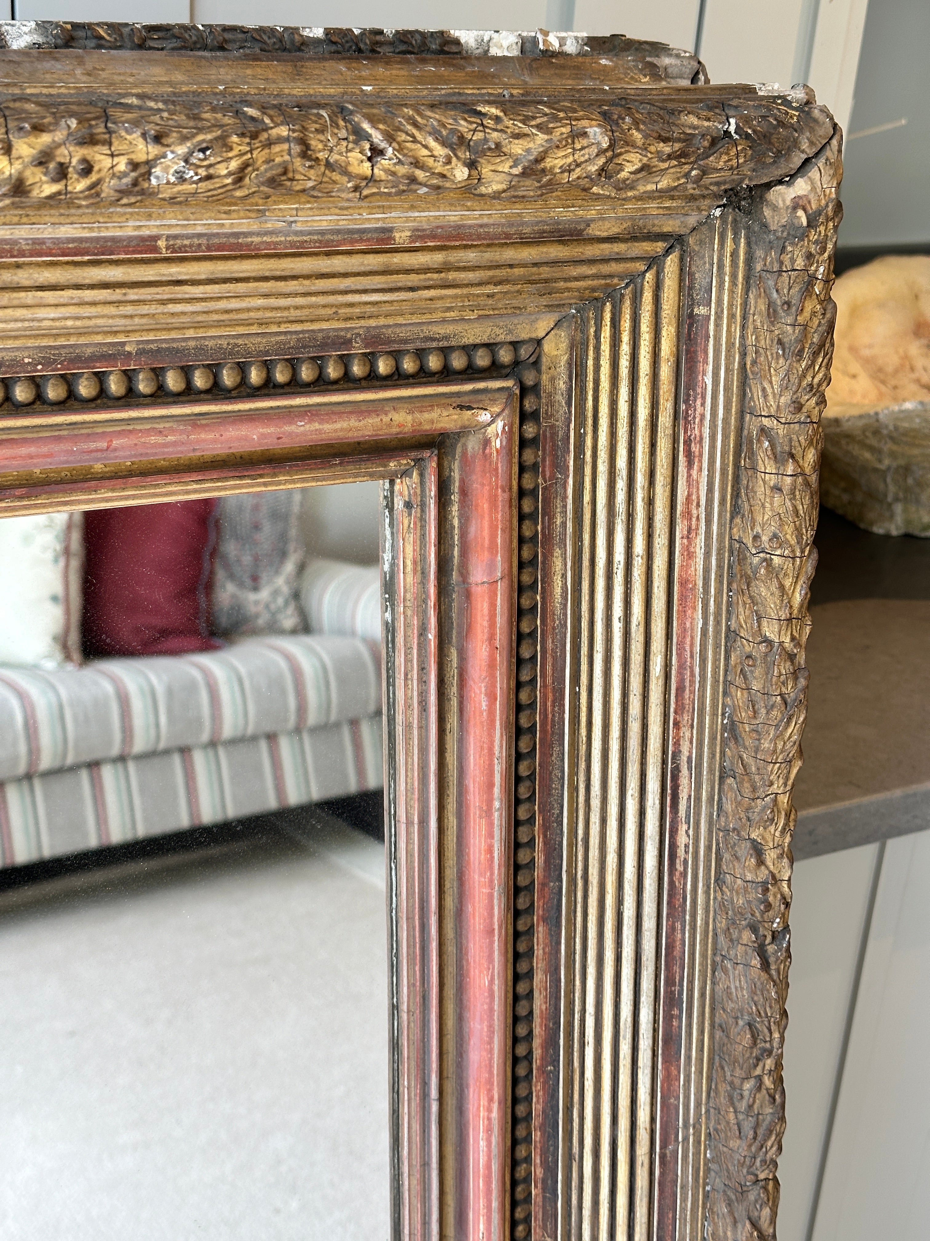 Enormous Antique Frame Mirror