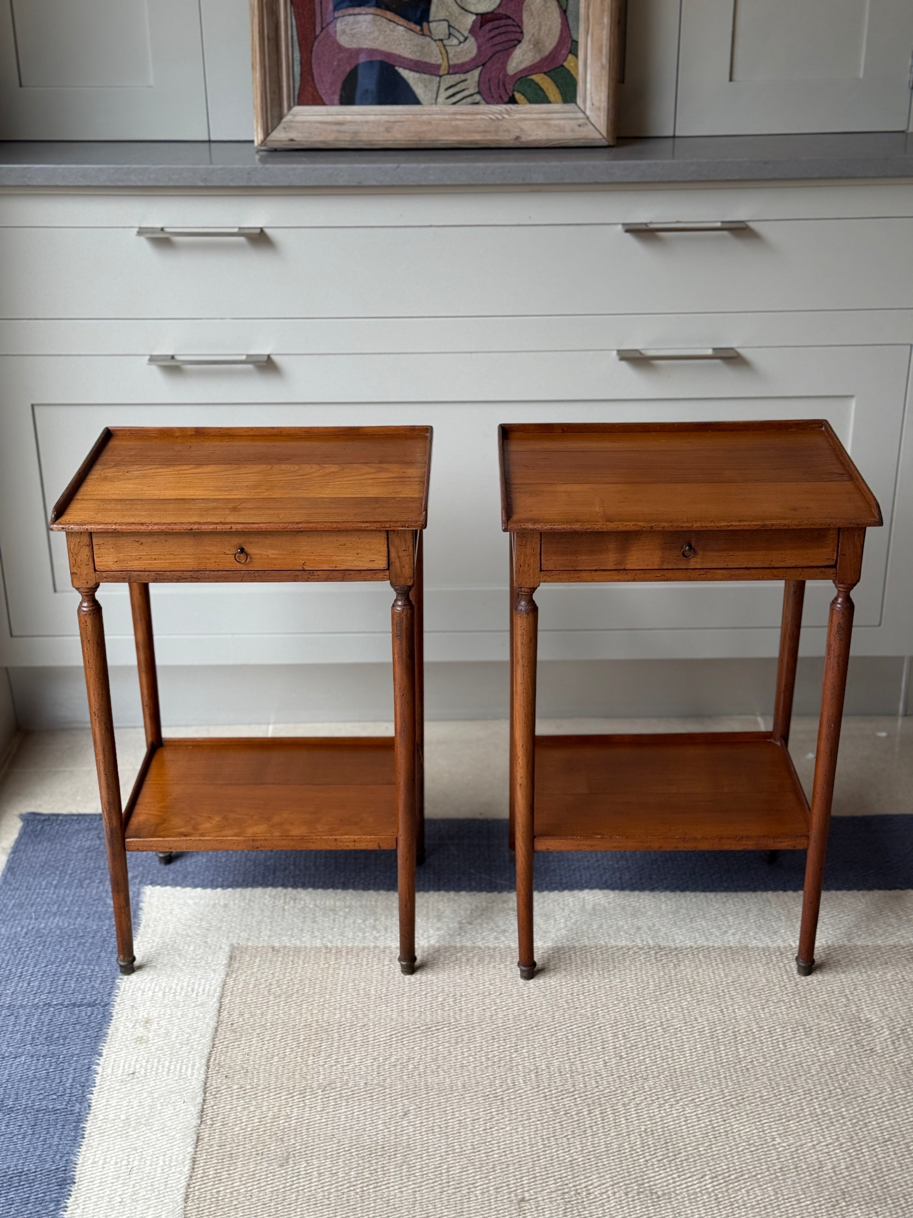 Pair of Small French Bedside Tables