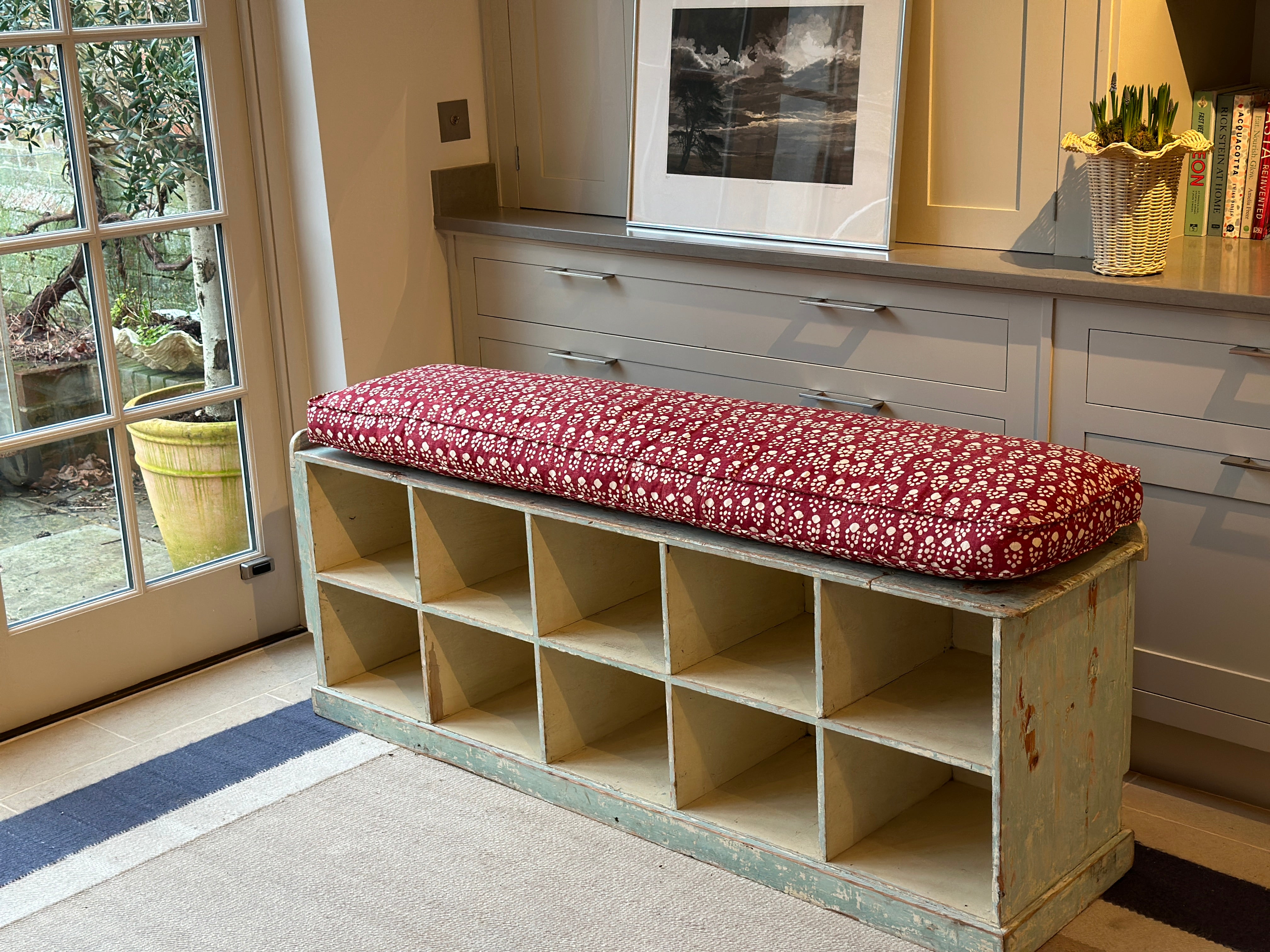 Painted Boot room Bench