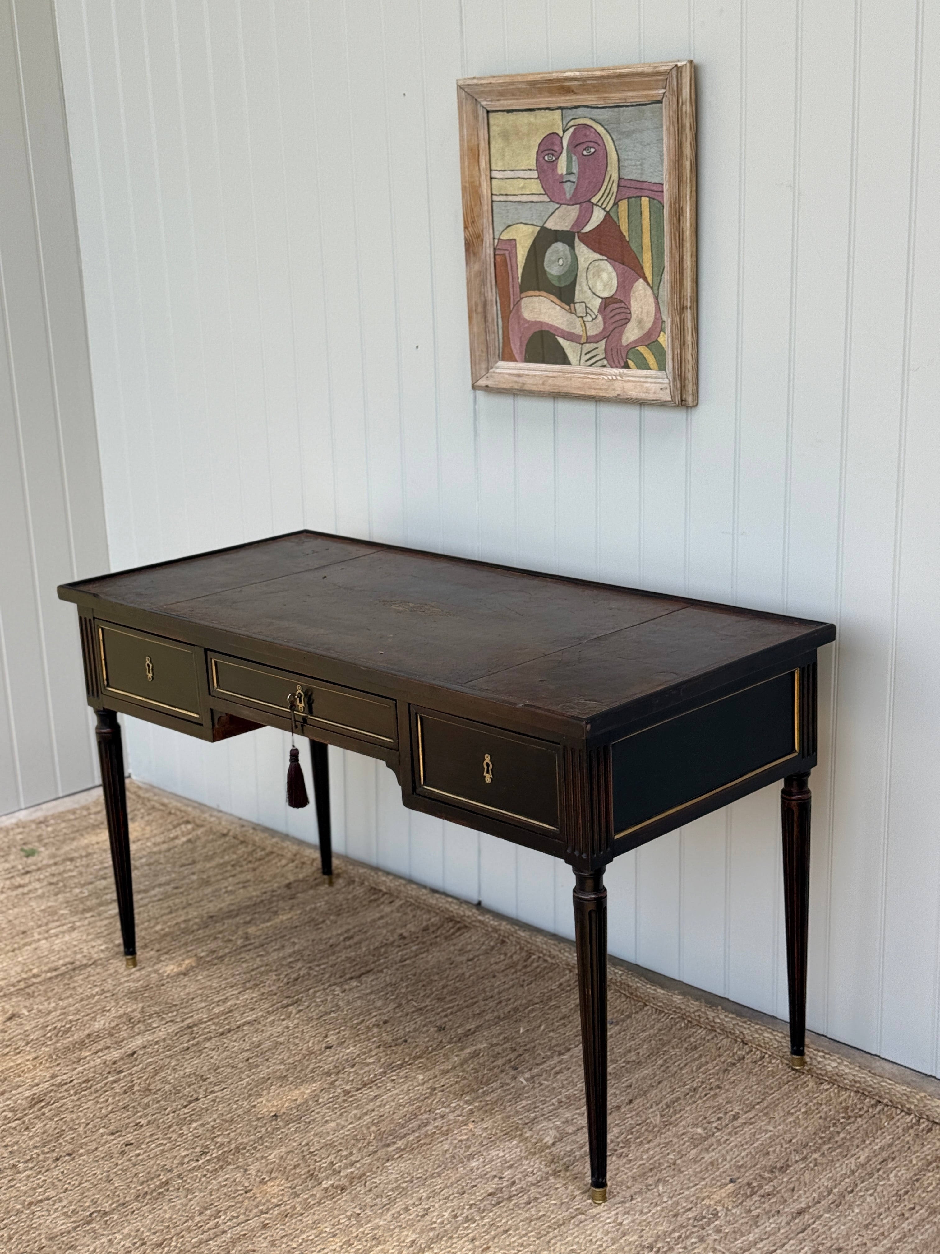 French Ebonised Bureau de Dame, Directoire Period, circa 1795-1804