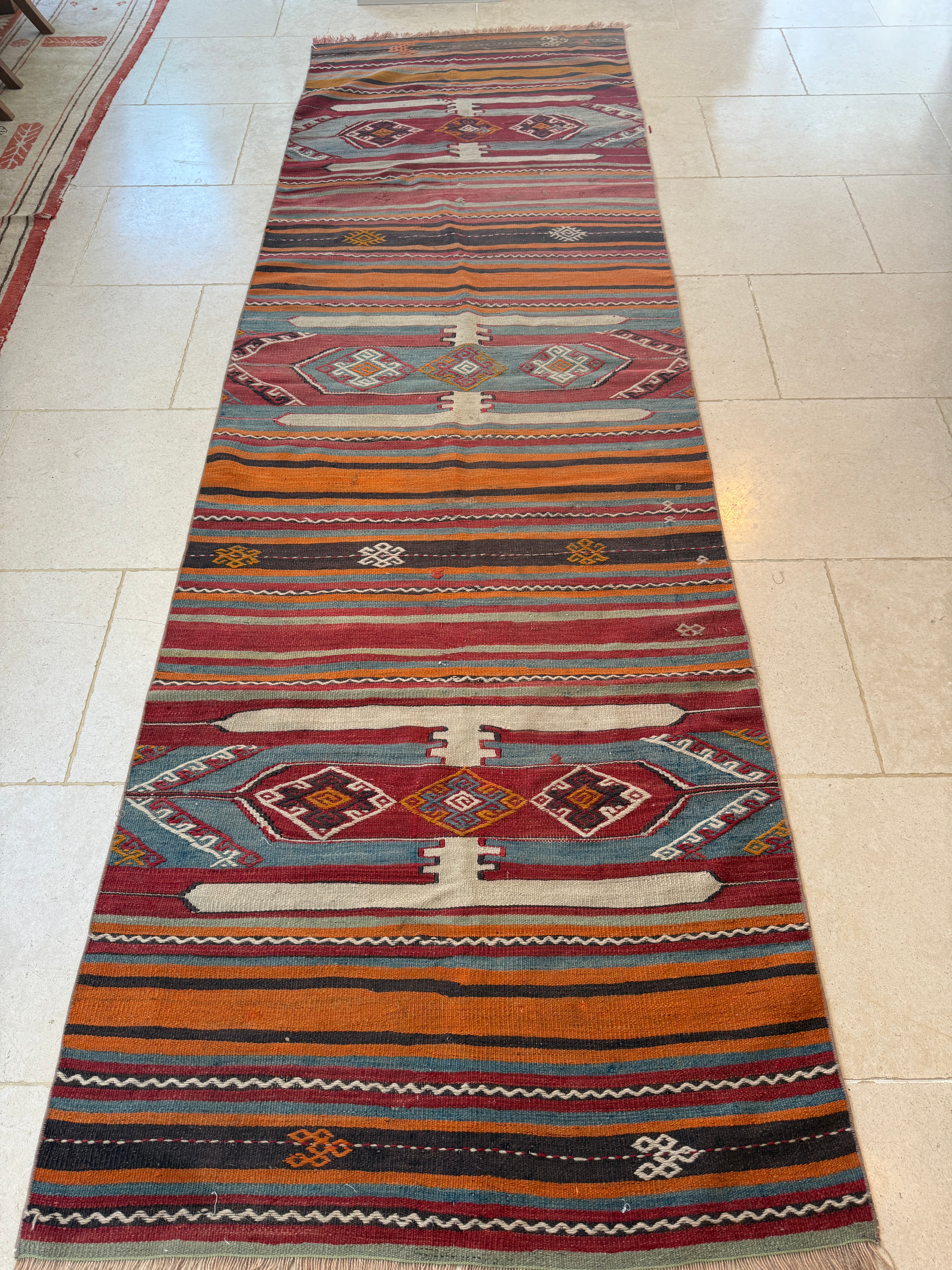 Large Vintage Turkish Runner