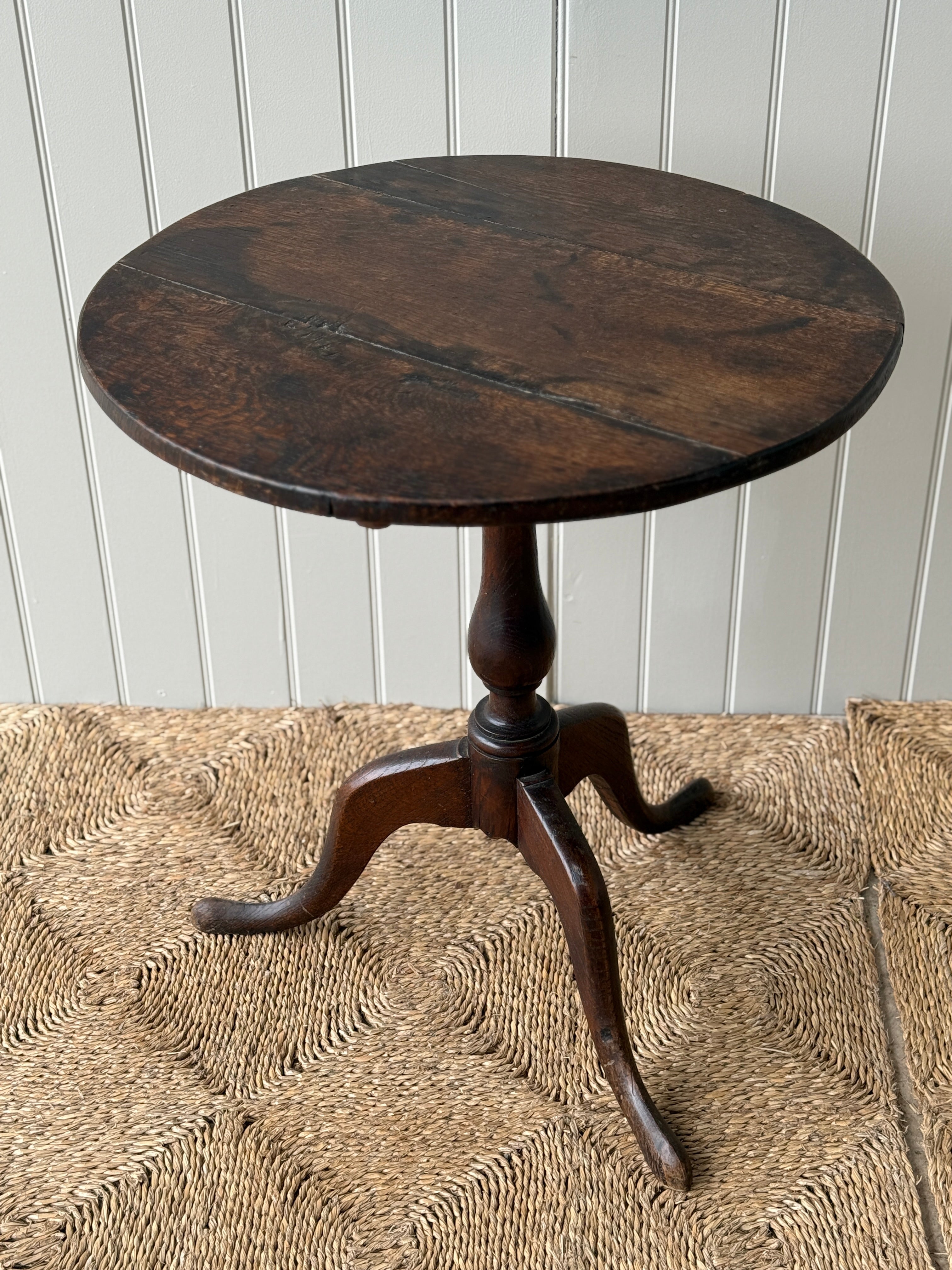 C18th Oak Lamp Table