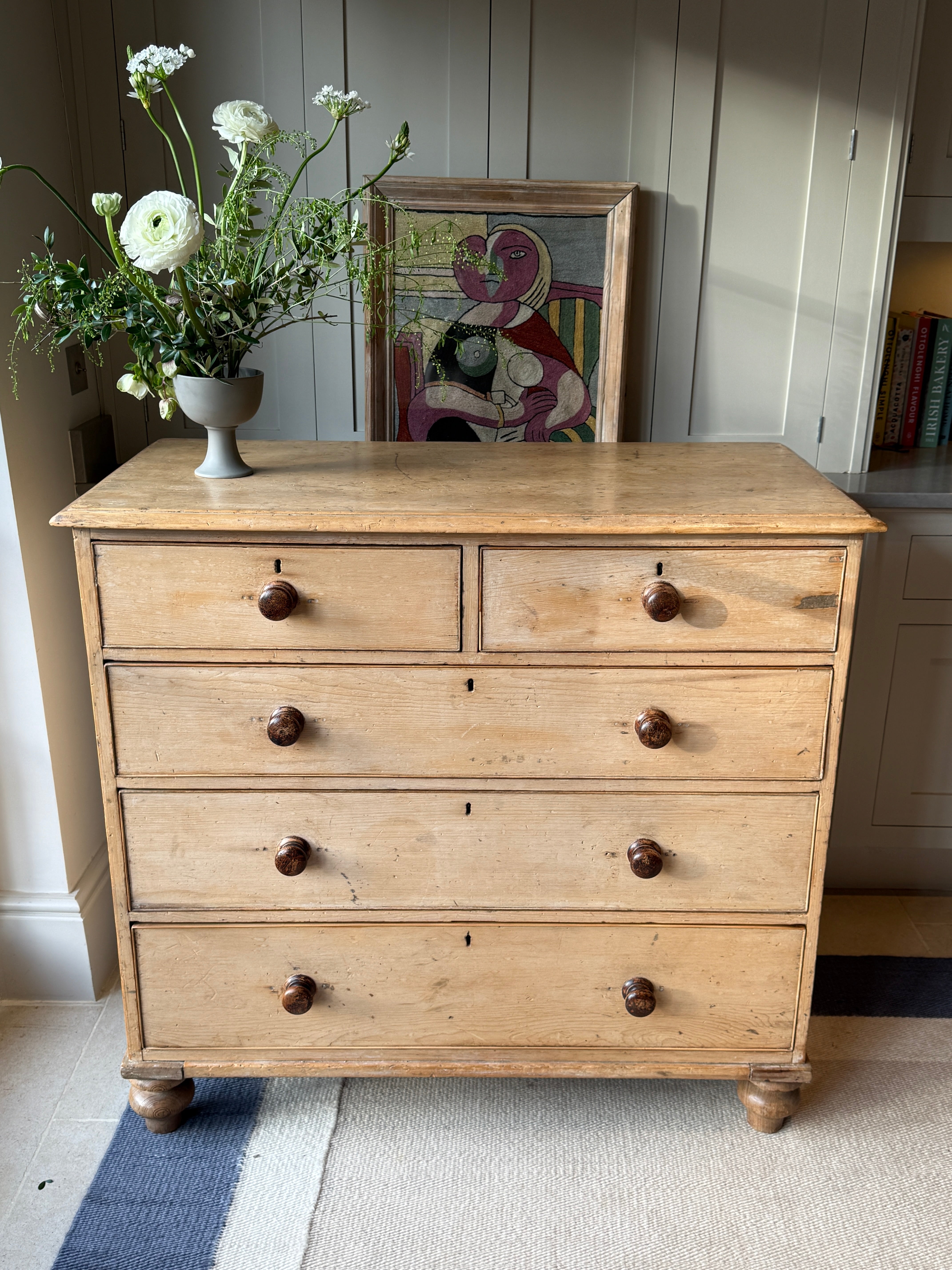Large 19th Century Pine Chest of Drawers