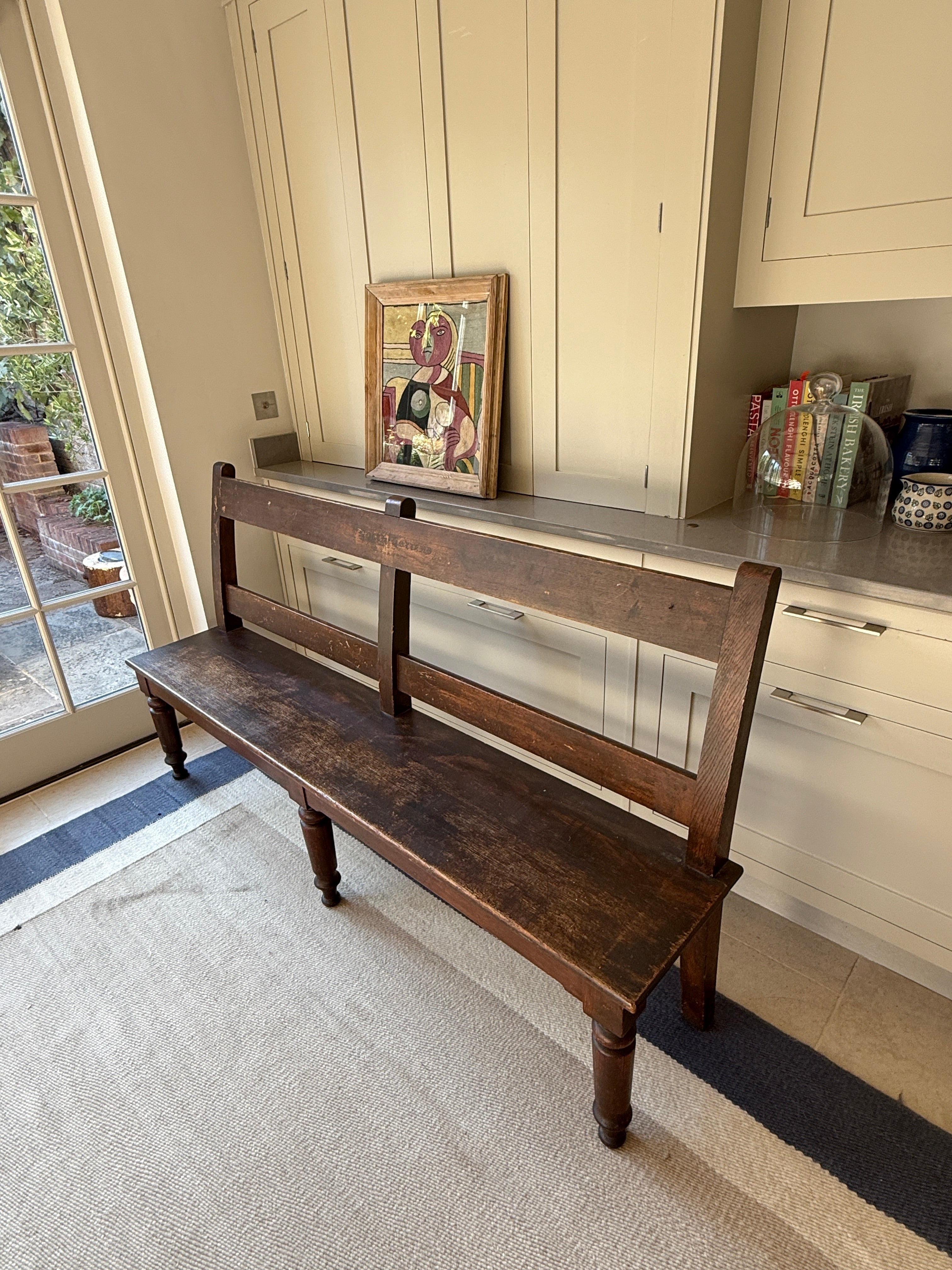 Large 19th Century Oak Bench