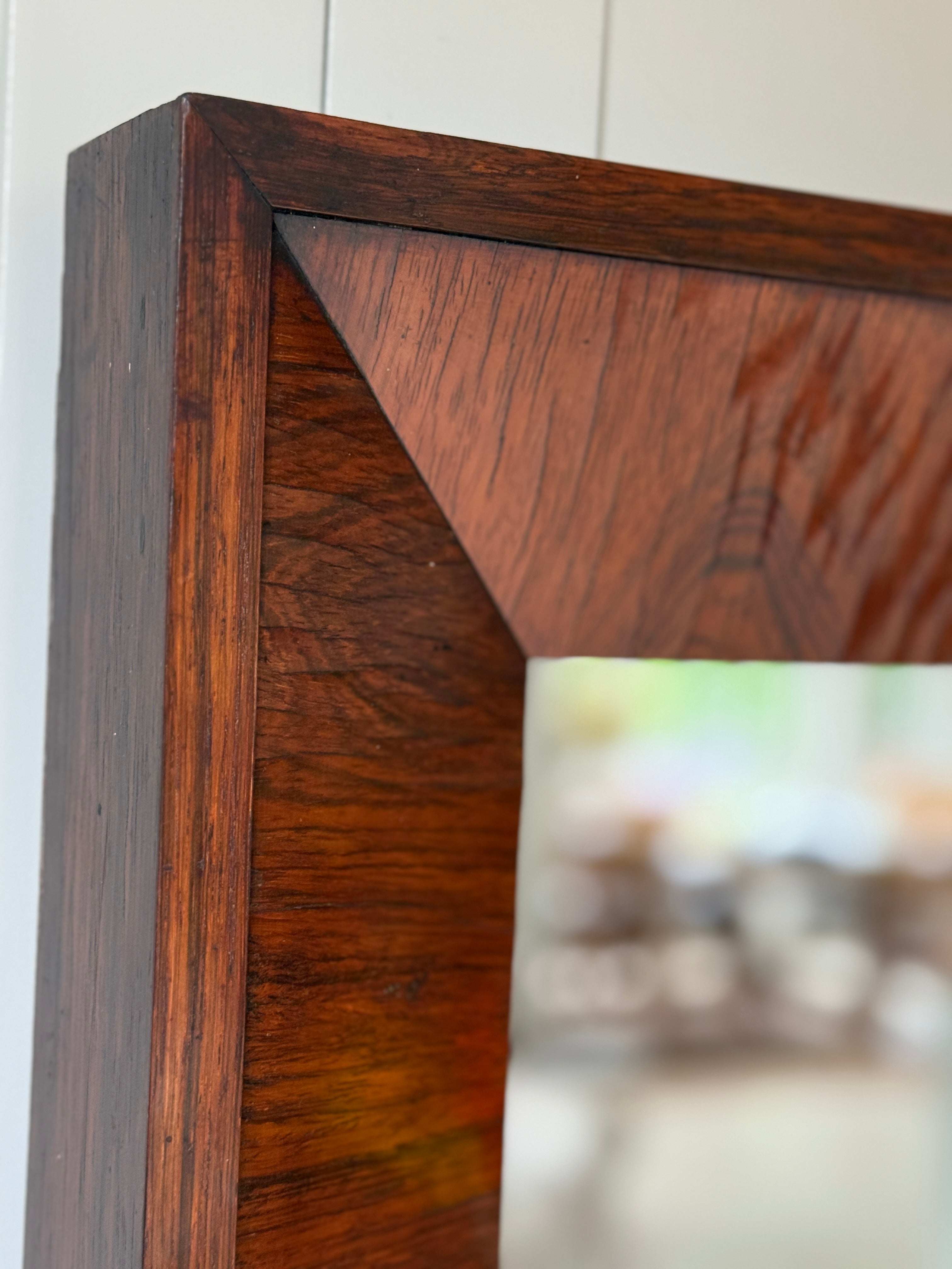 Art Deco Rosewood Mirror, Circa