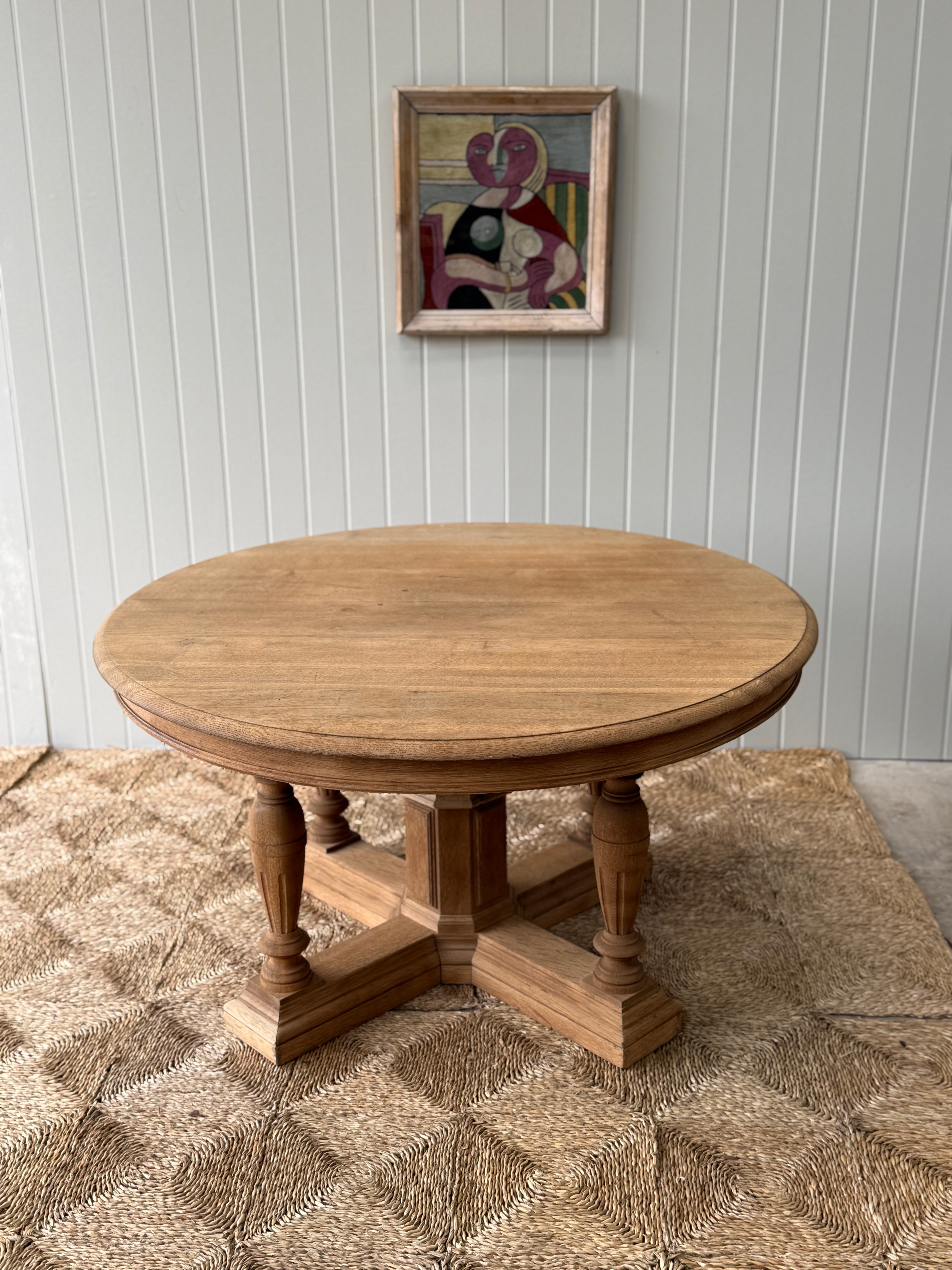 French Bleached Oak Centre Table