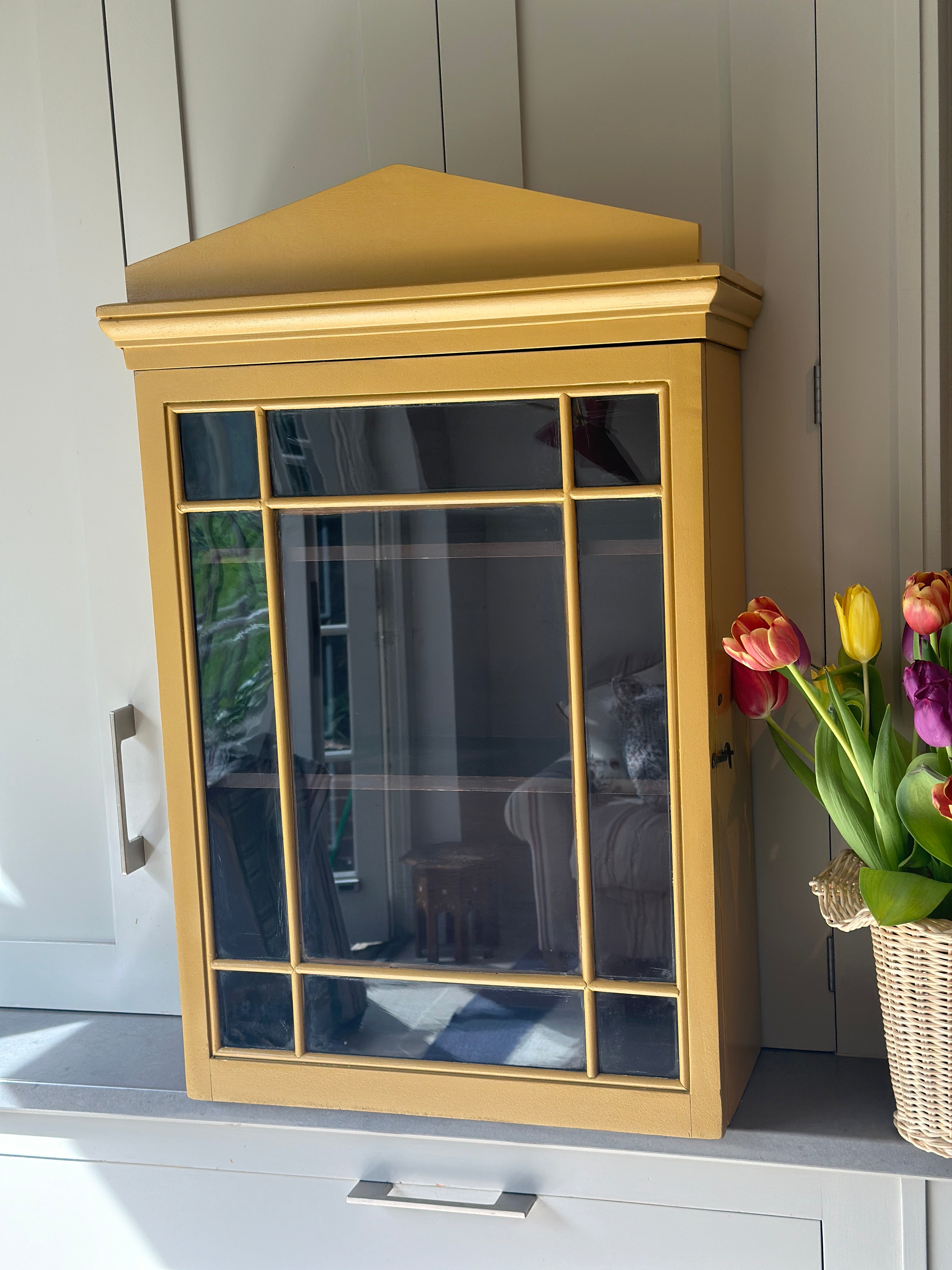 Astral Glazed Mahogany Wall Cabinet