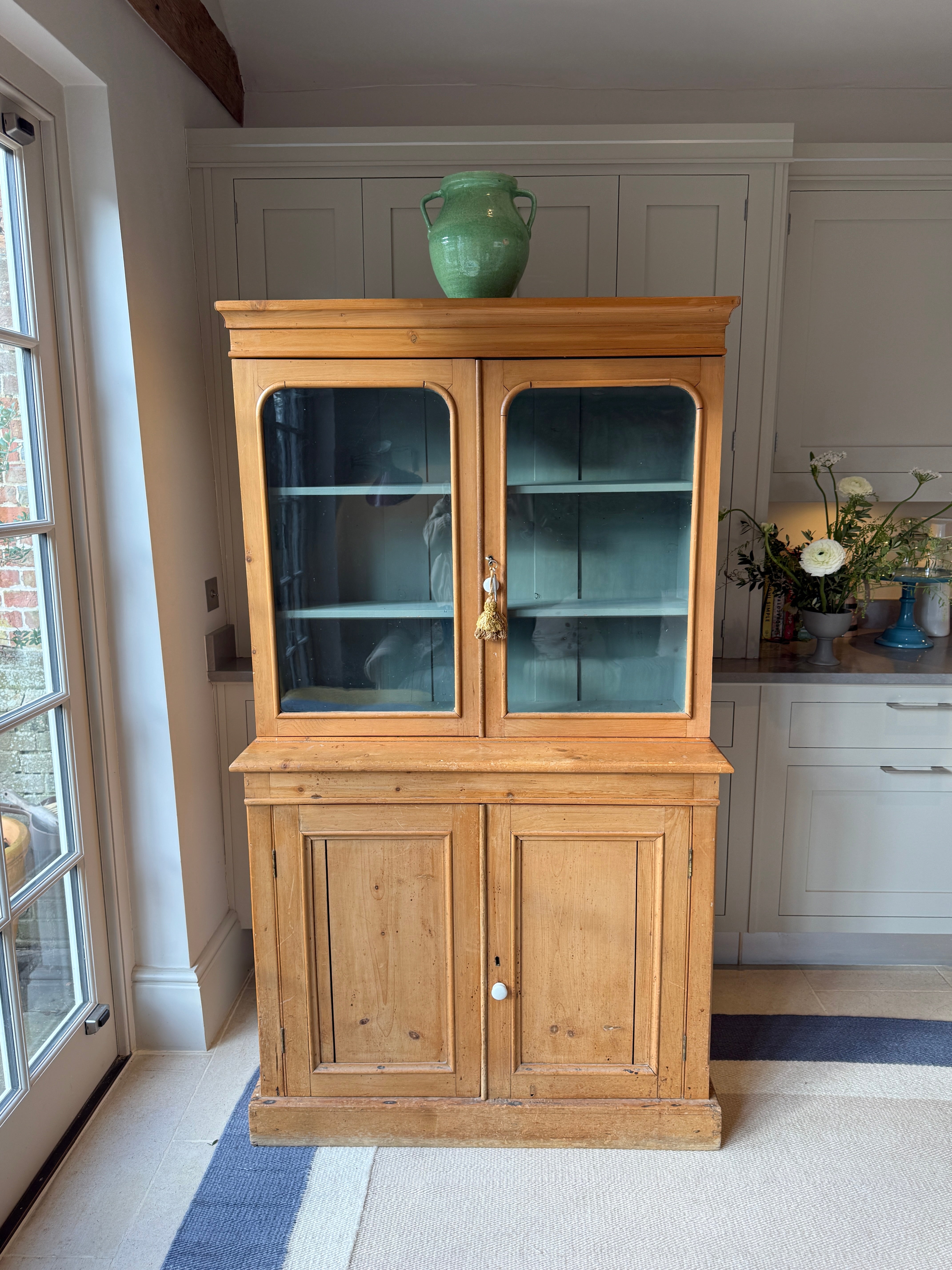 19th Century Glazed Pine Dresser