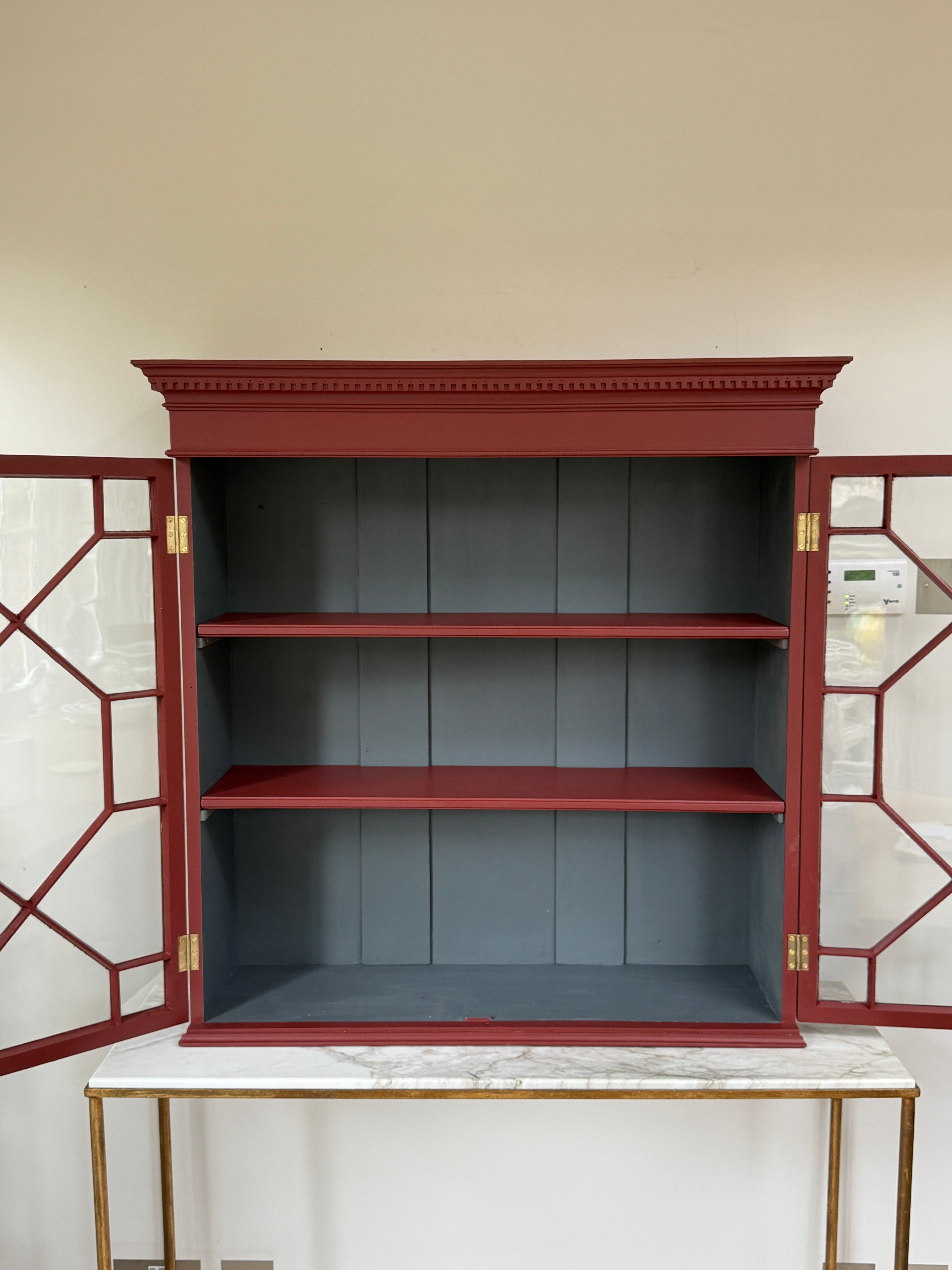 Painted Astral Glazed Wall Cupboard