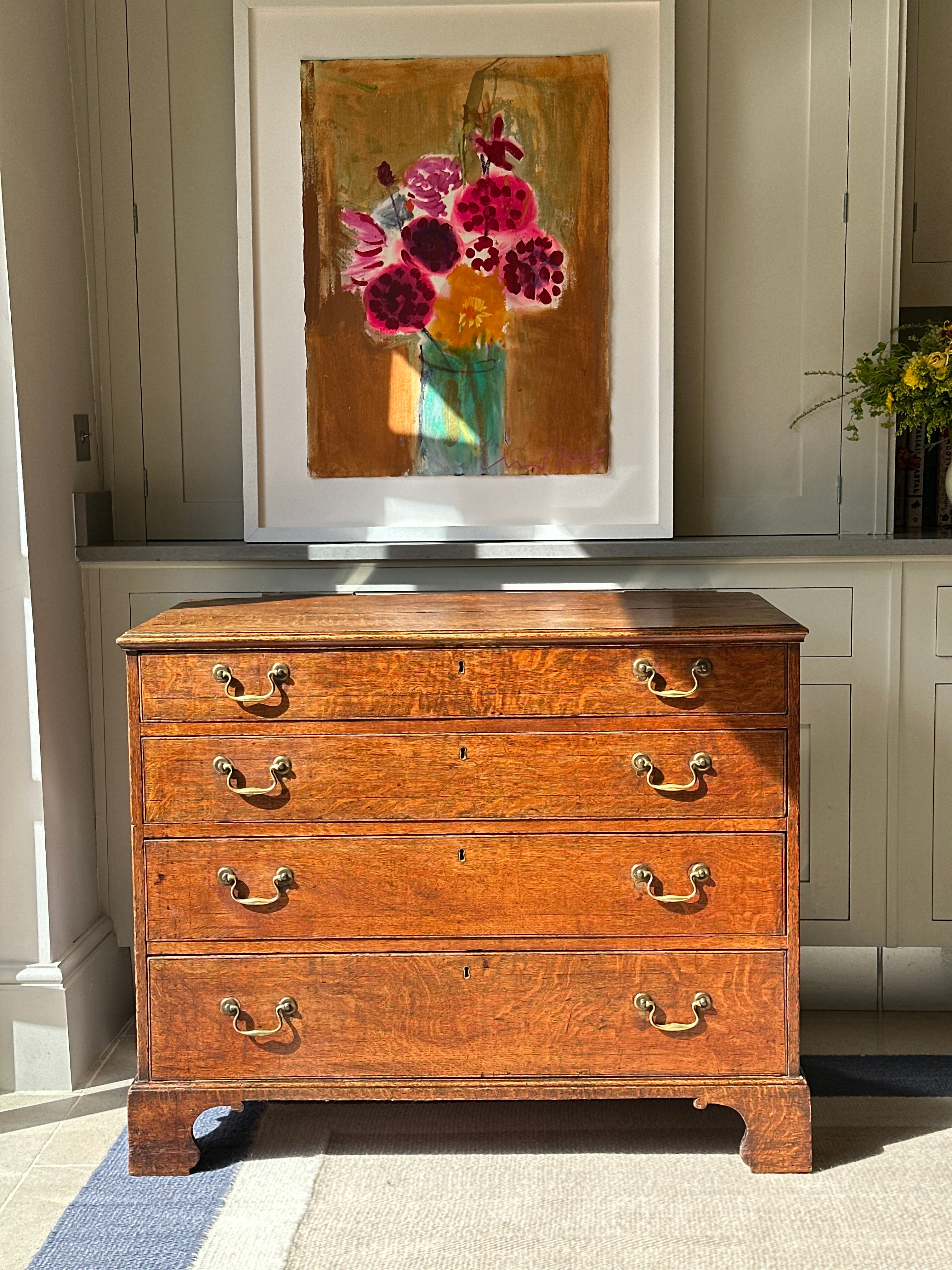 Small Georgian Oak Chest of Drawers
