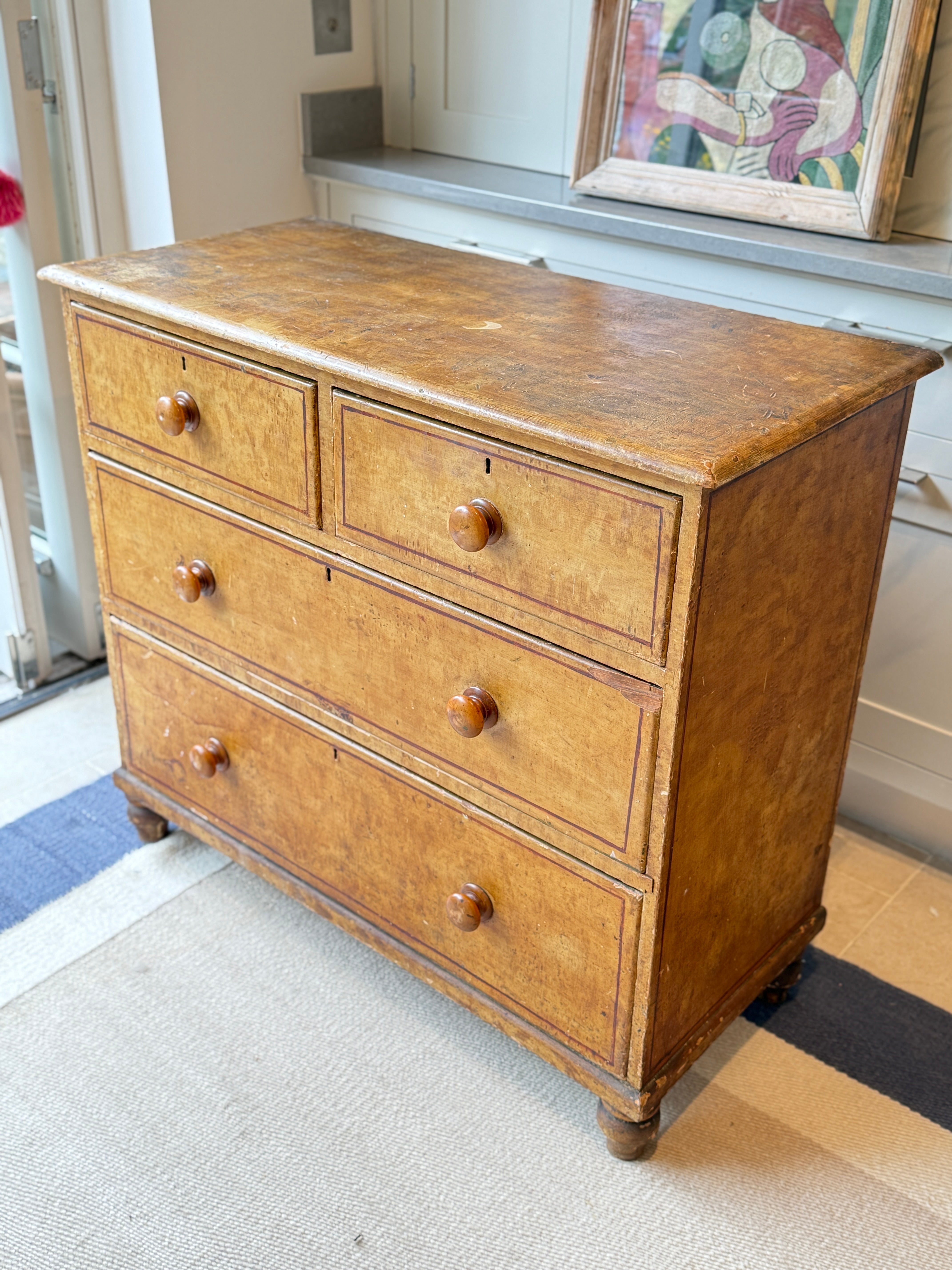 Regency Painted Pine Chest of Drawers