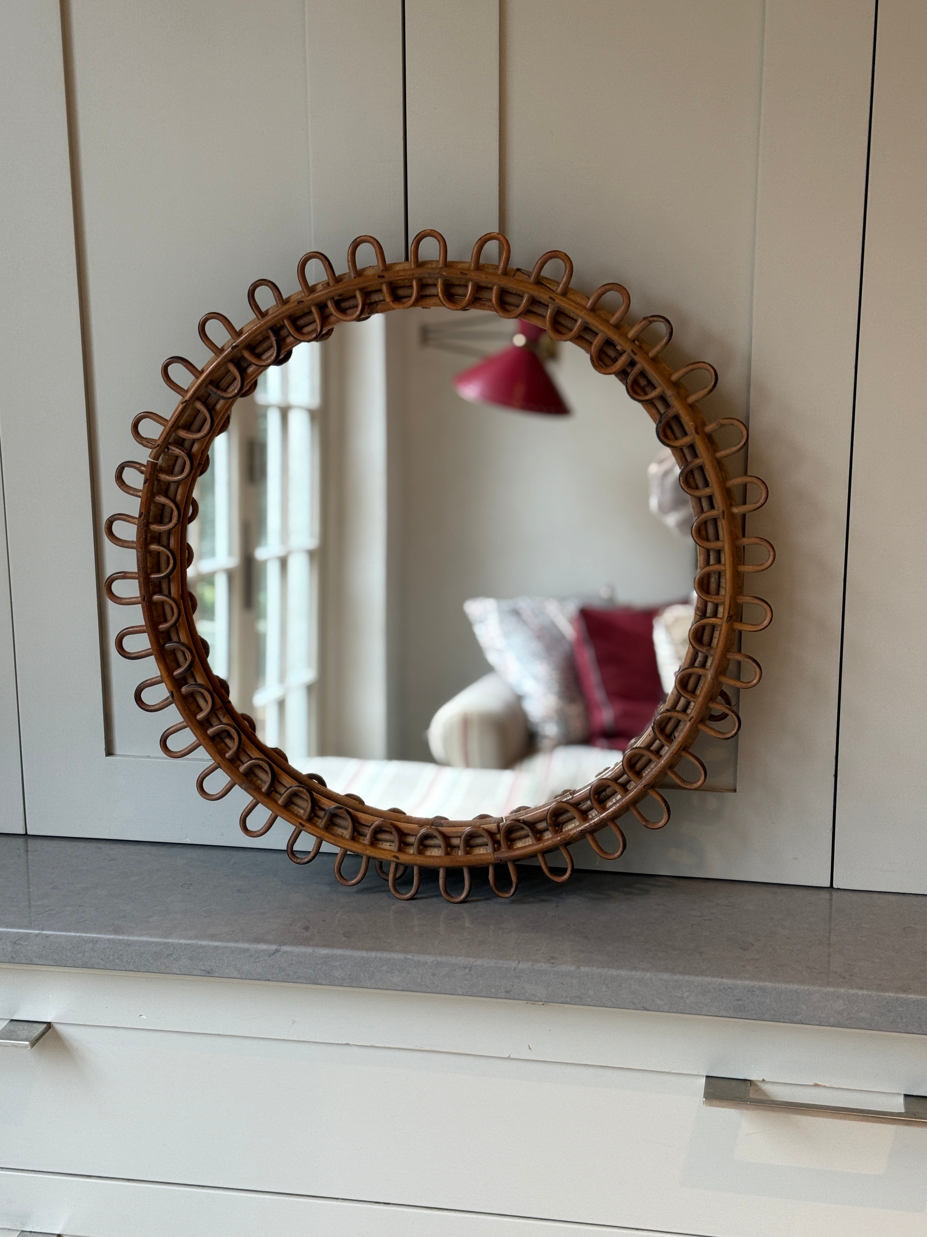 Round 1960s Albini Mirror
