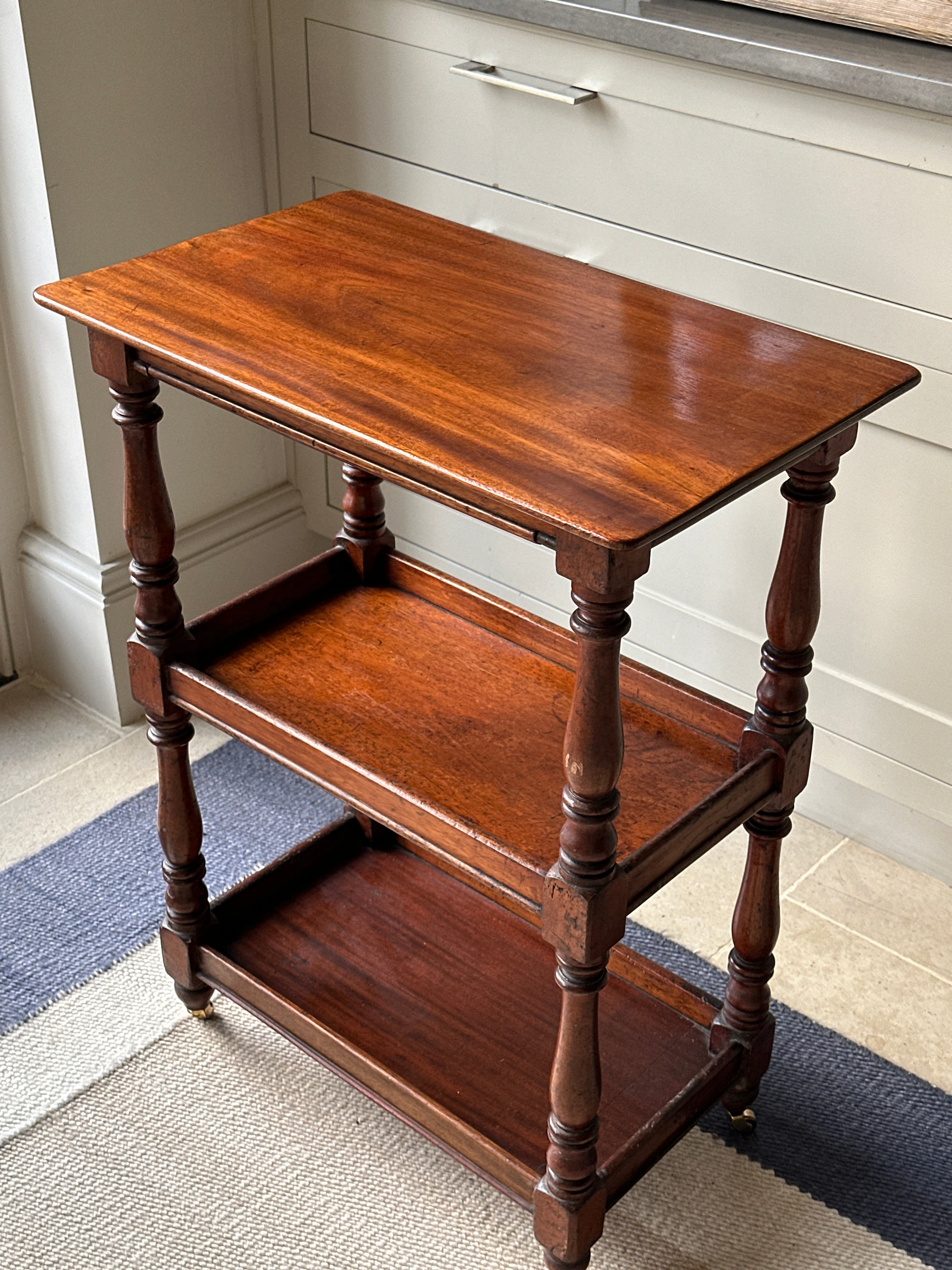 Small Mahogany Etagere with Drawer