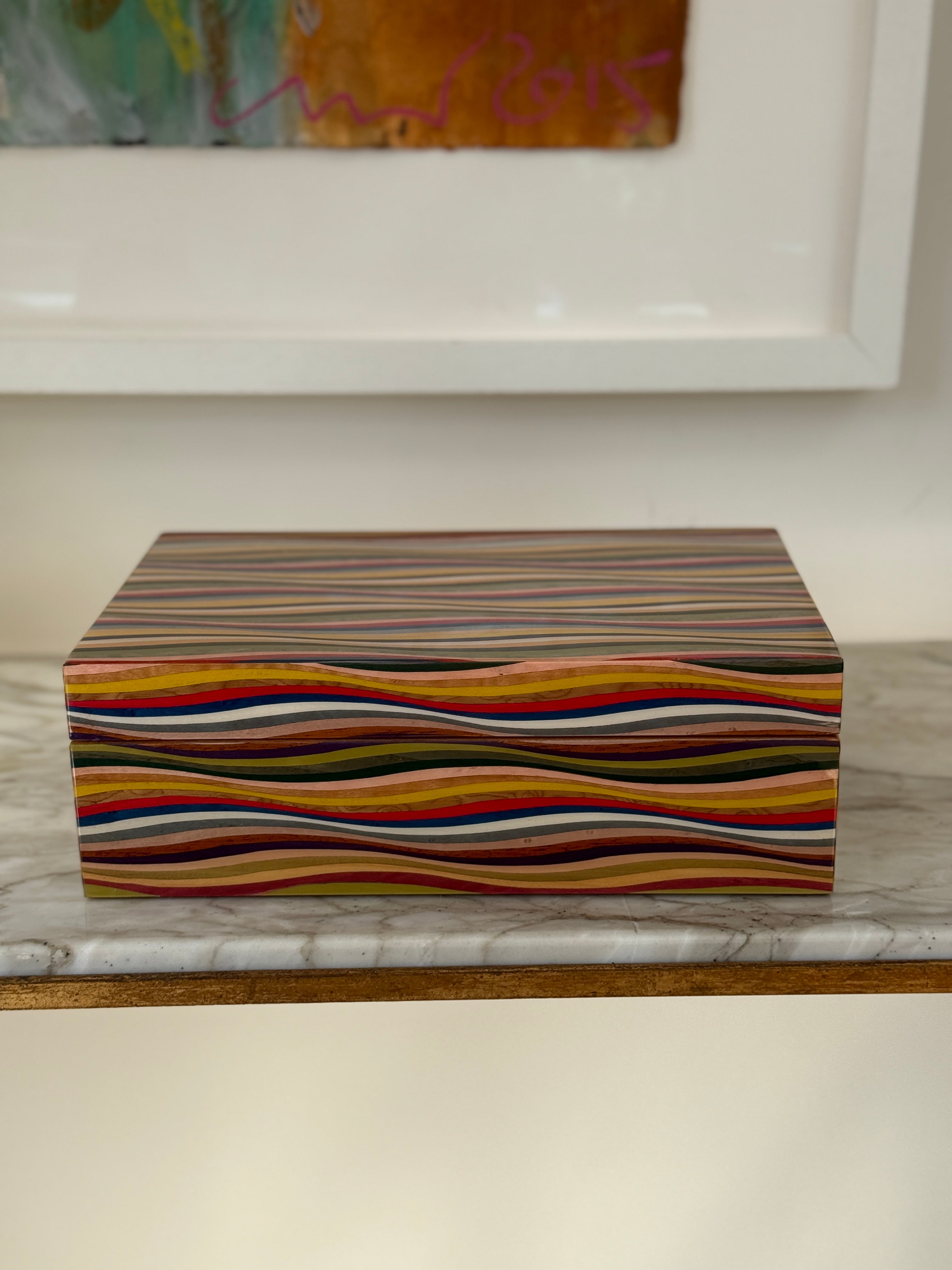 Large Marquetry Jewellery Box