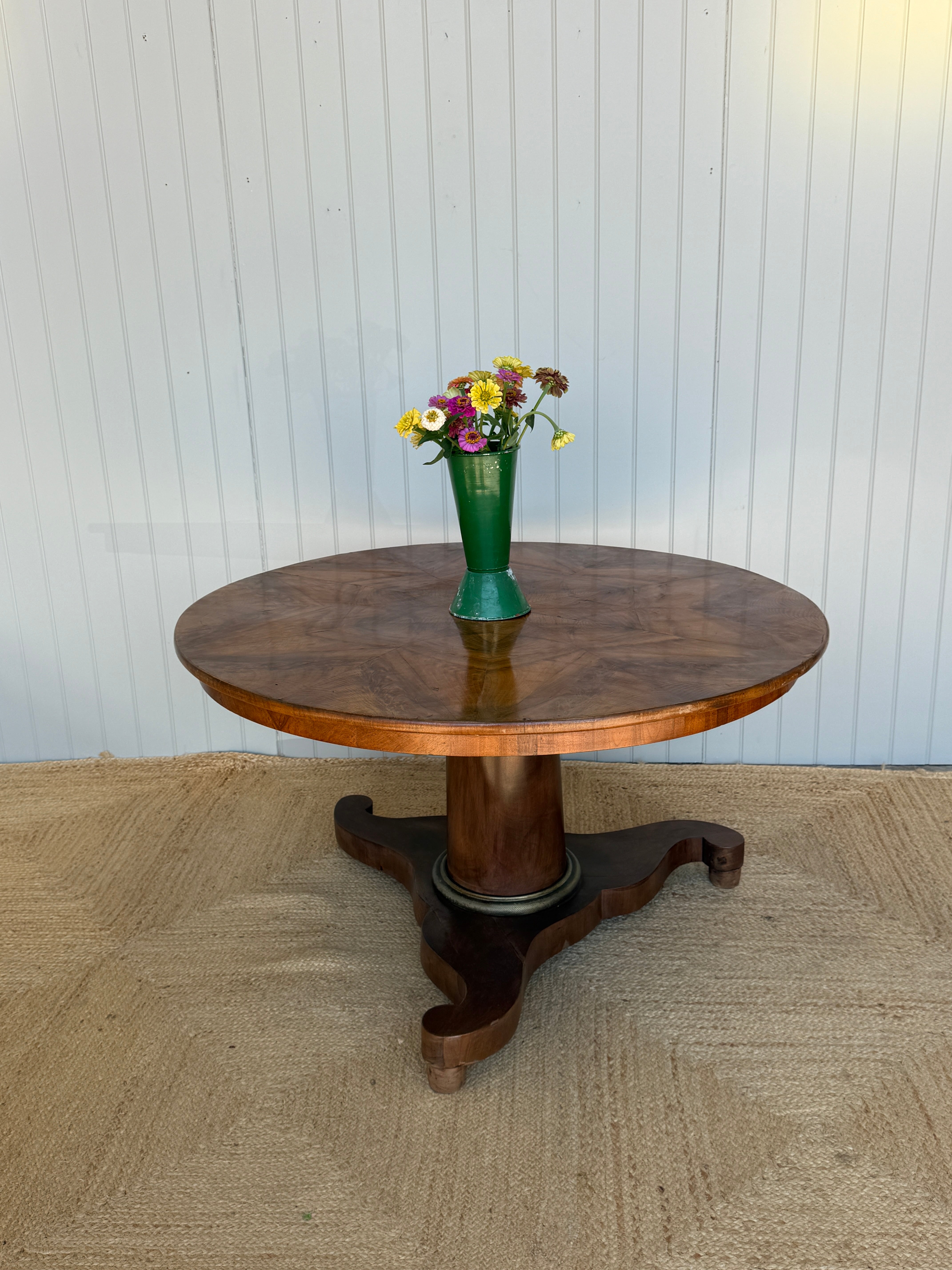 19th Century Walnut Book Matched CentreTable