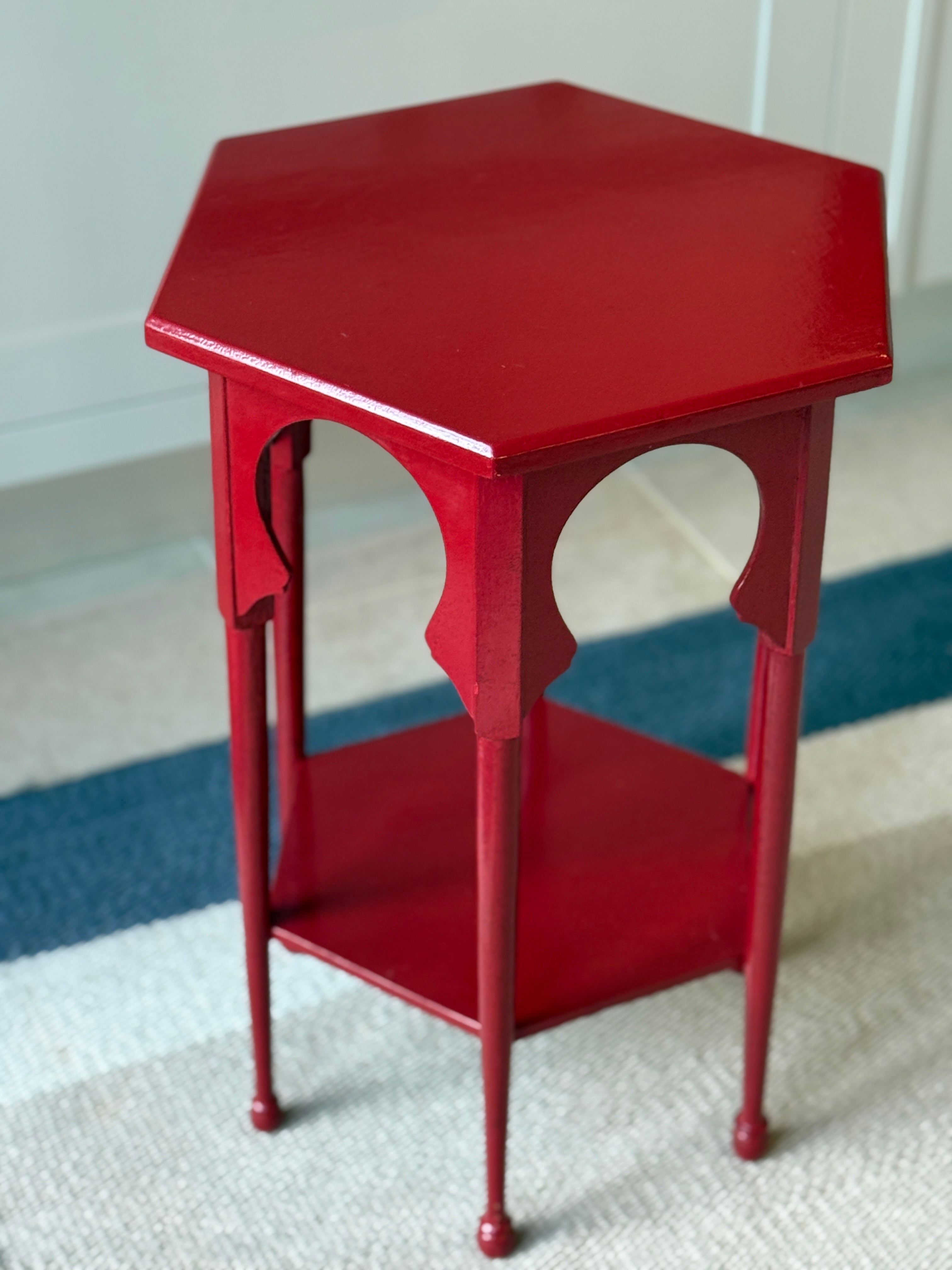 1920s Liberty & Co Moorish Table in Red