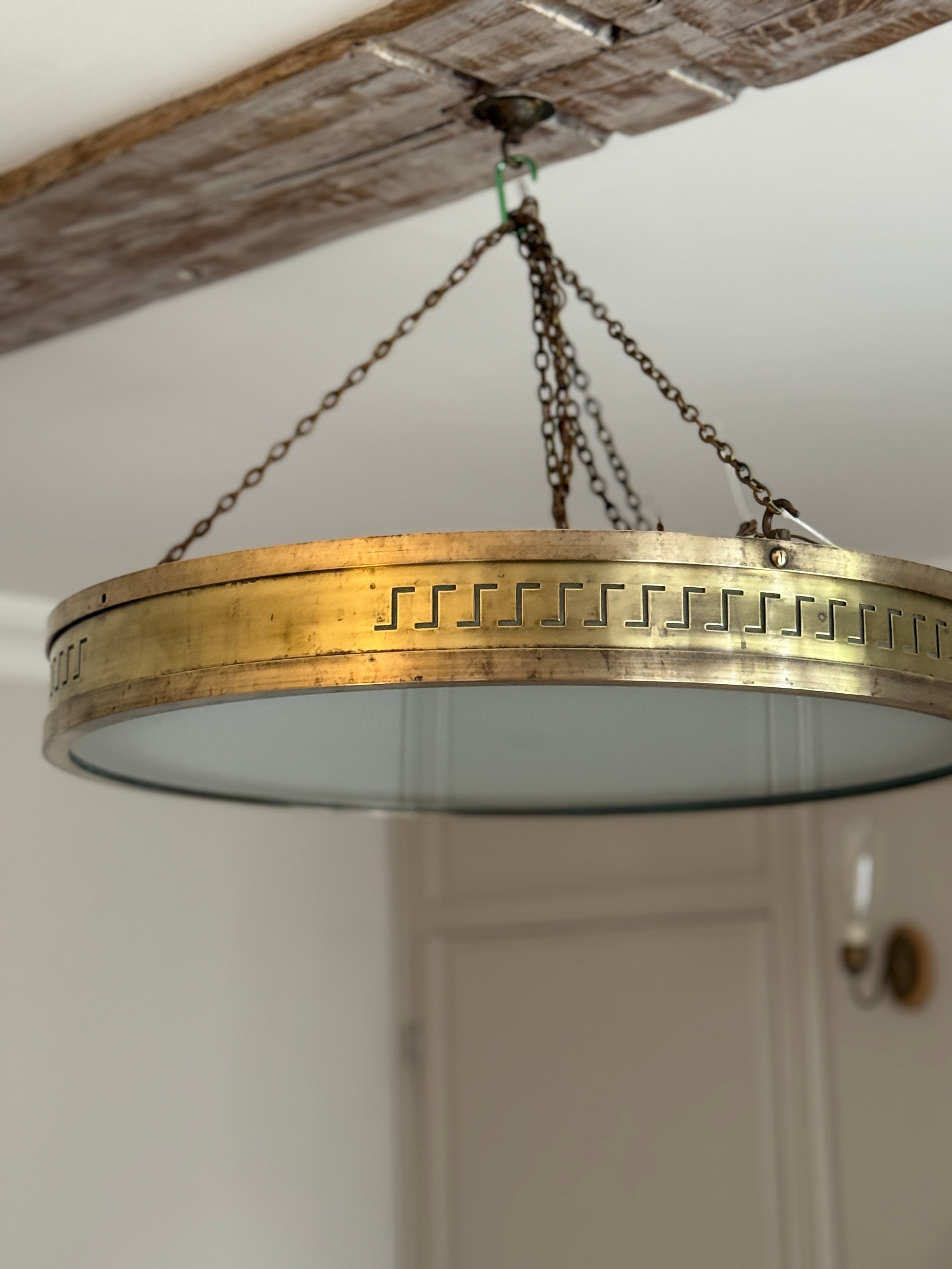 Pair of Brass Plafonniers from the Lewis Building in Liverpool