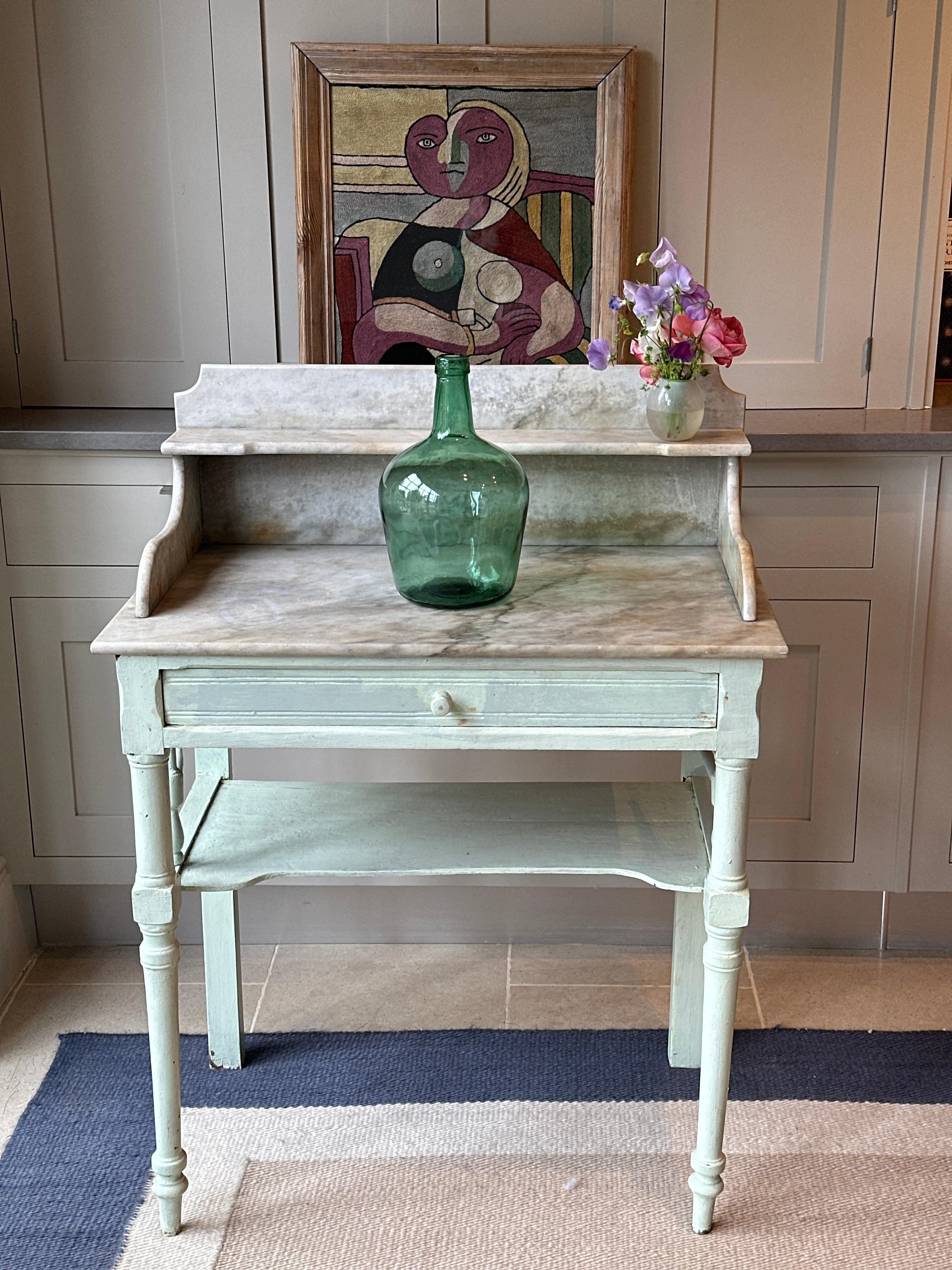 Sweet Painted Antique Washstand