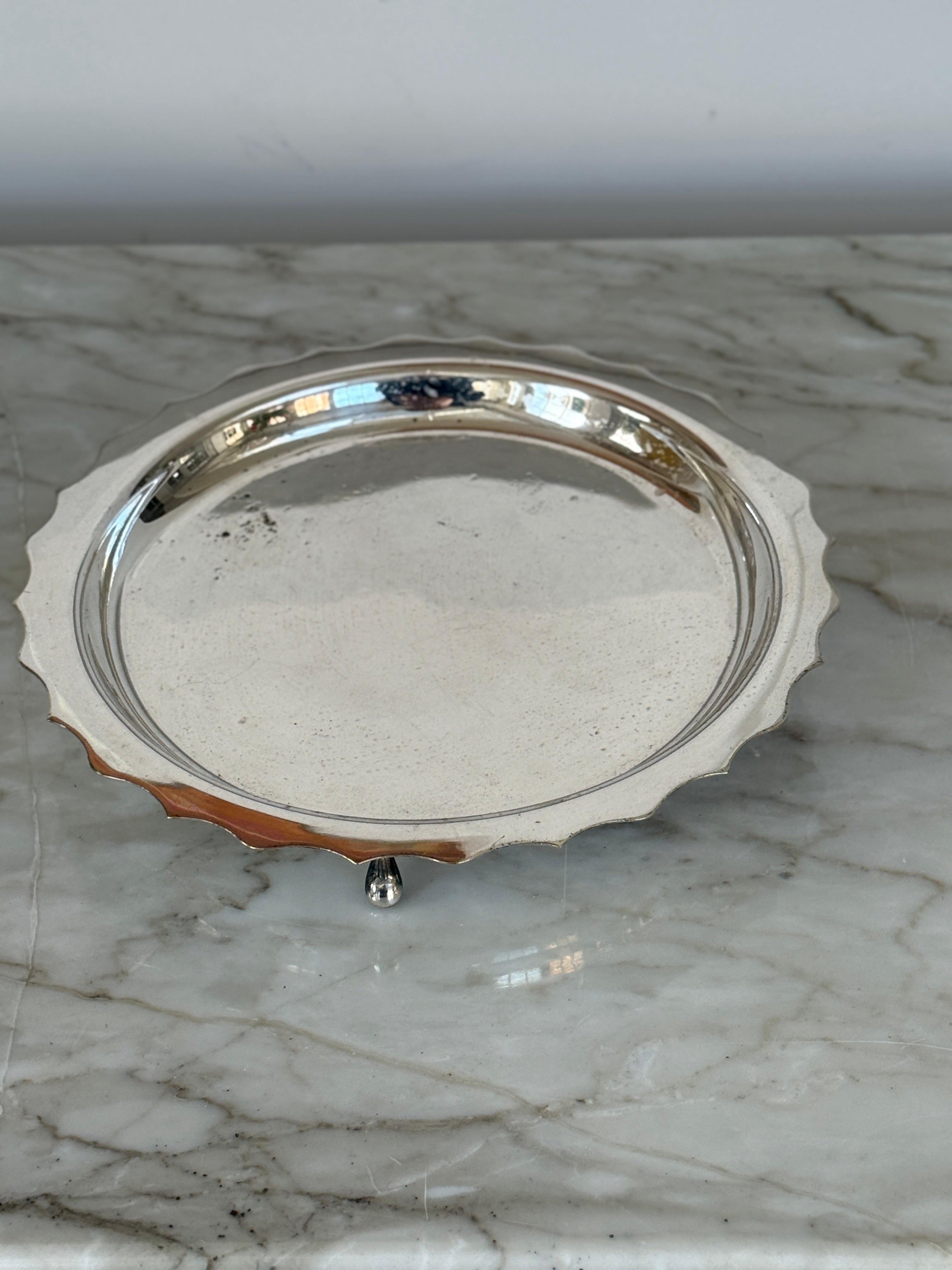 Small Silver Plate Tray