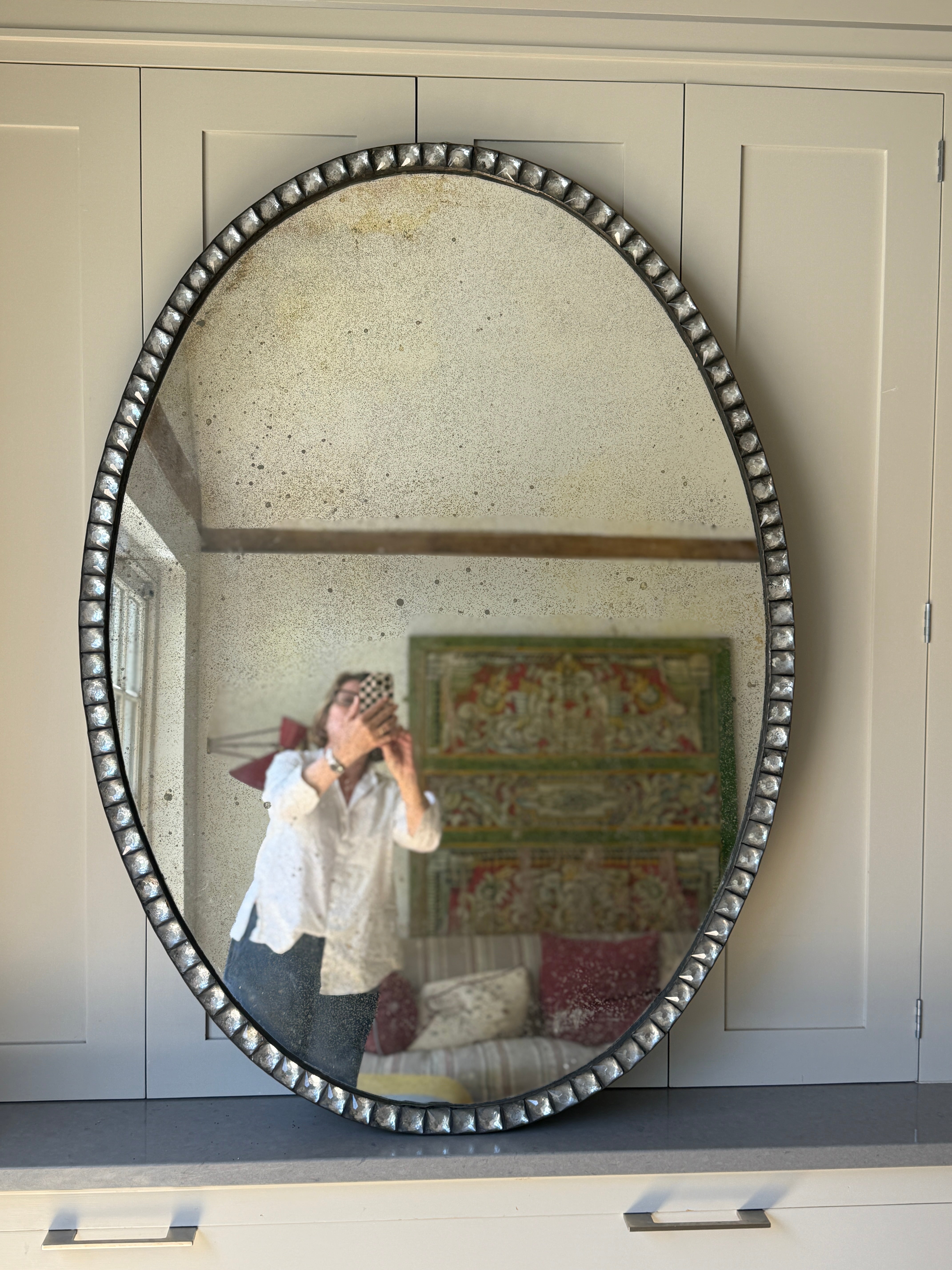 Large Oval Mirror in the Irish Georgian Manner