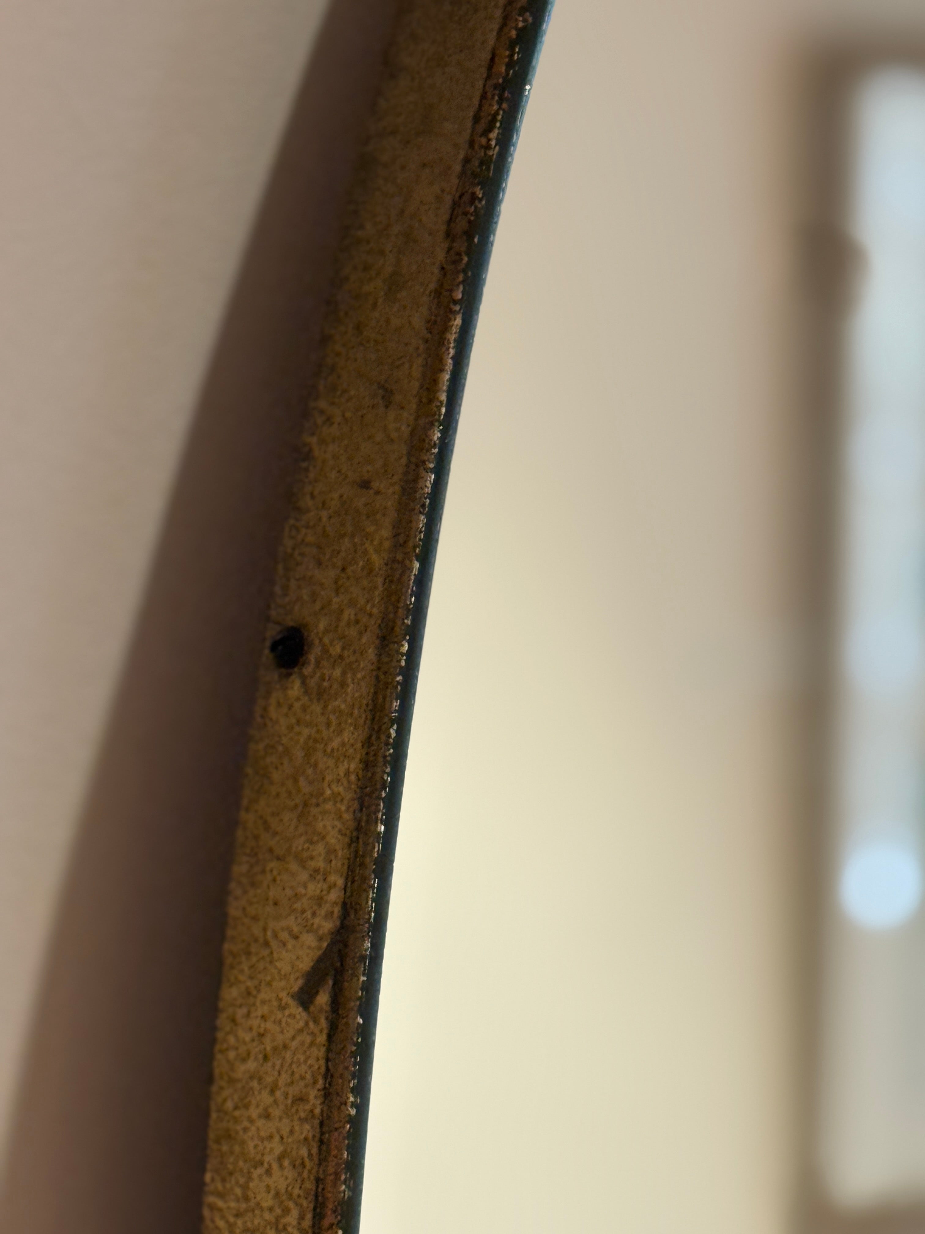 Extra Large Cloud Shaped Italian Brass Shield Mirror