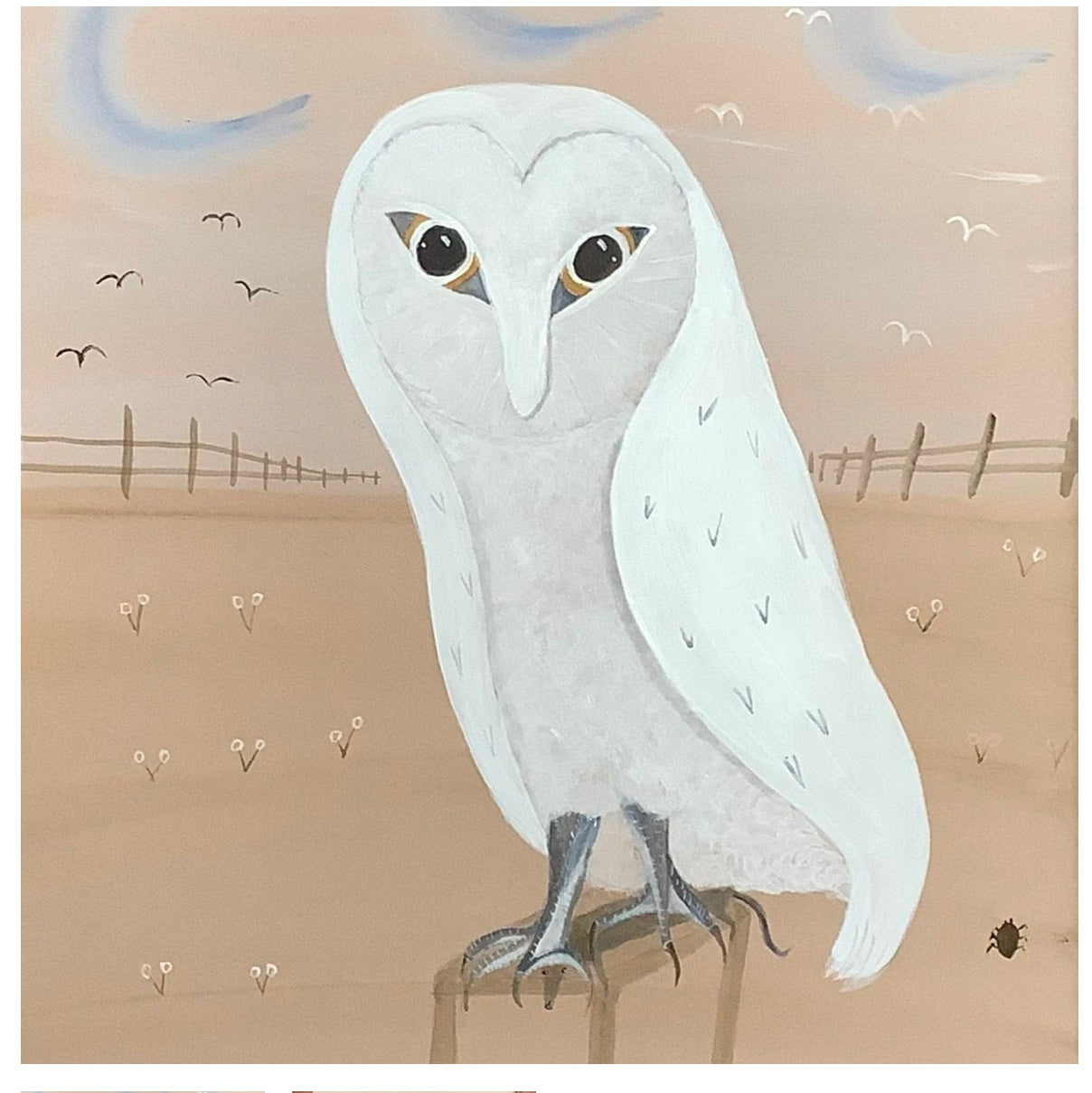 DF- Picture of Owl with food by Pearl Bugg