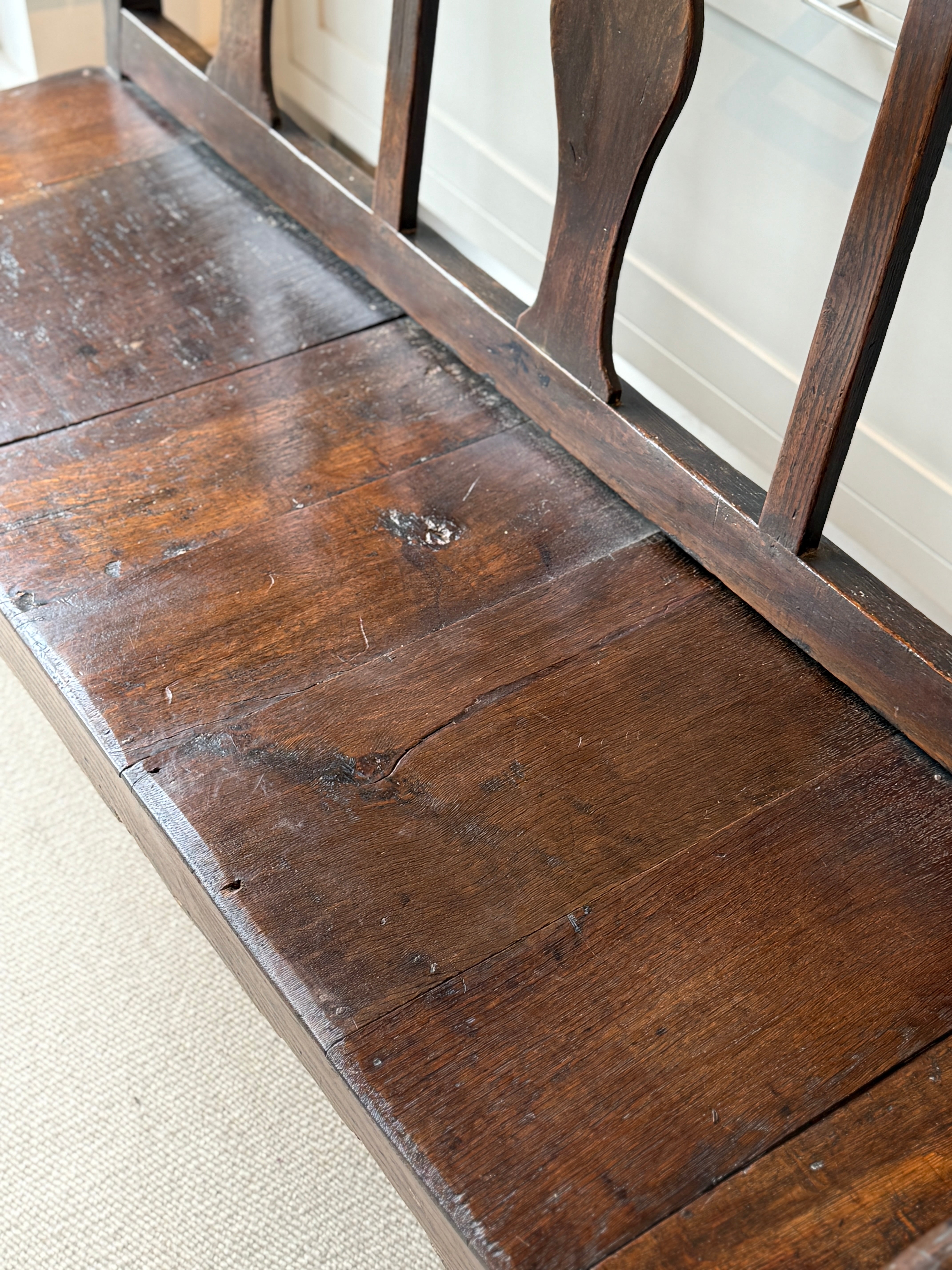 Early 19th Century Oak Bench