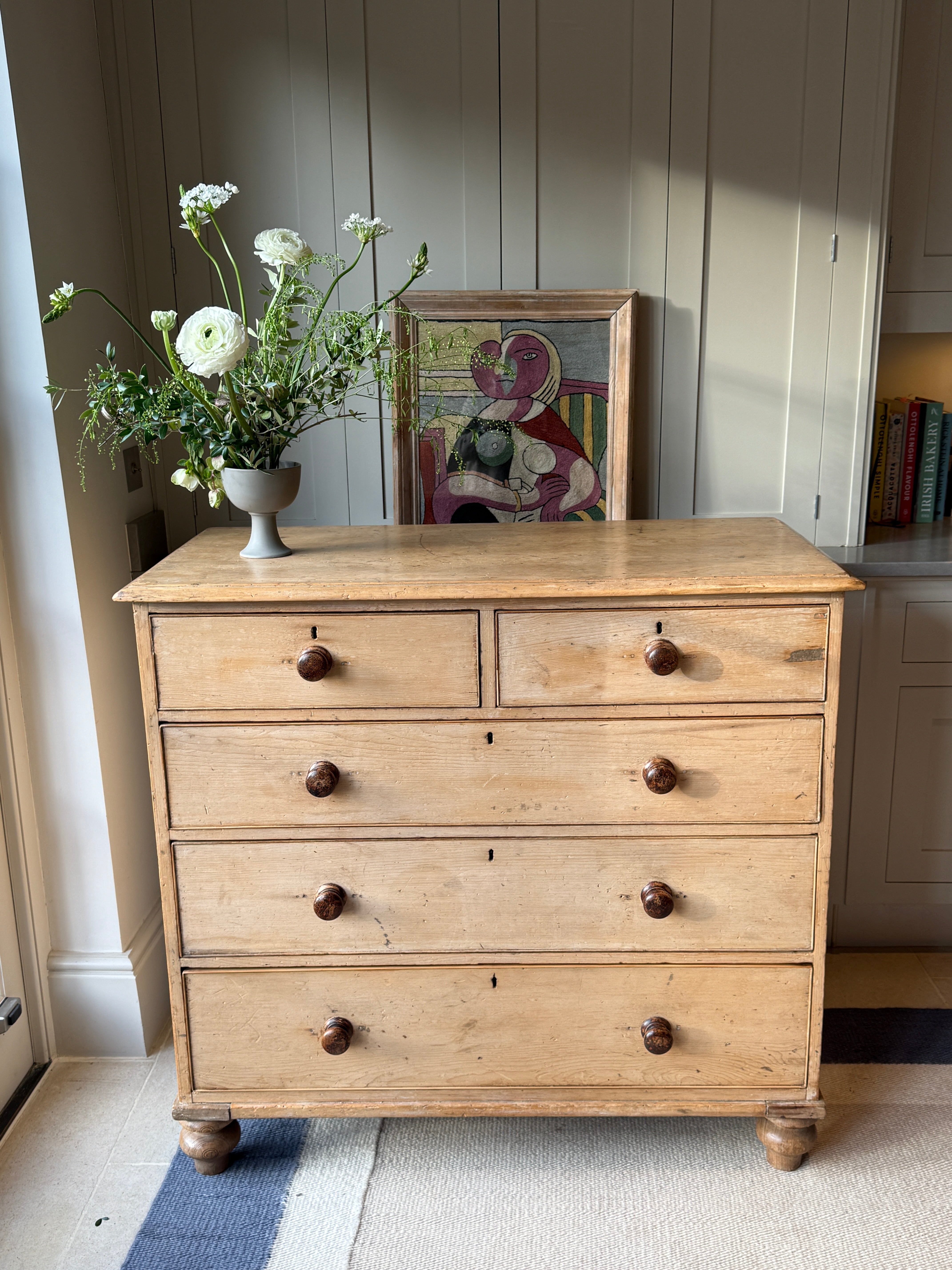 Large 19th Century Pine Chest of Drawers