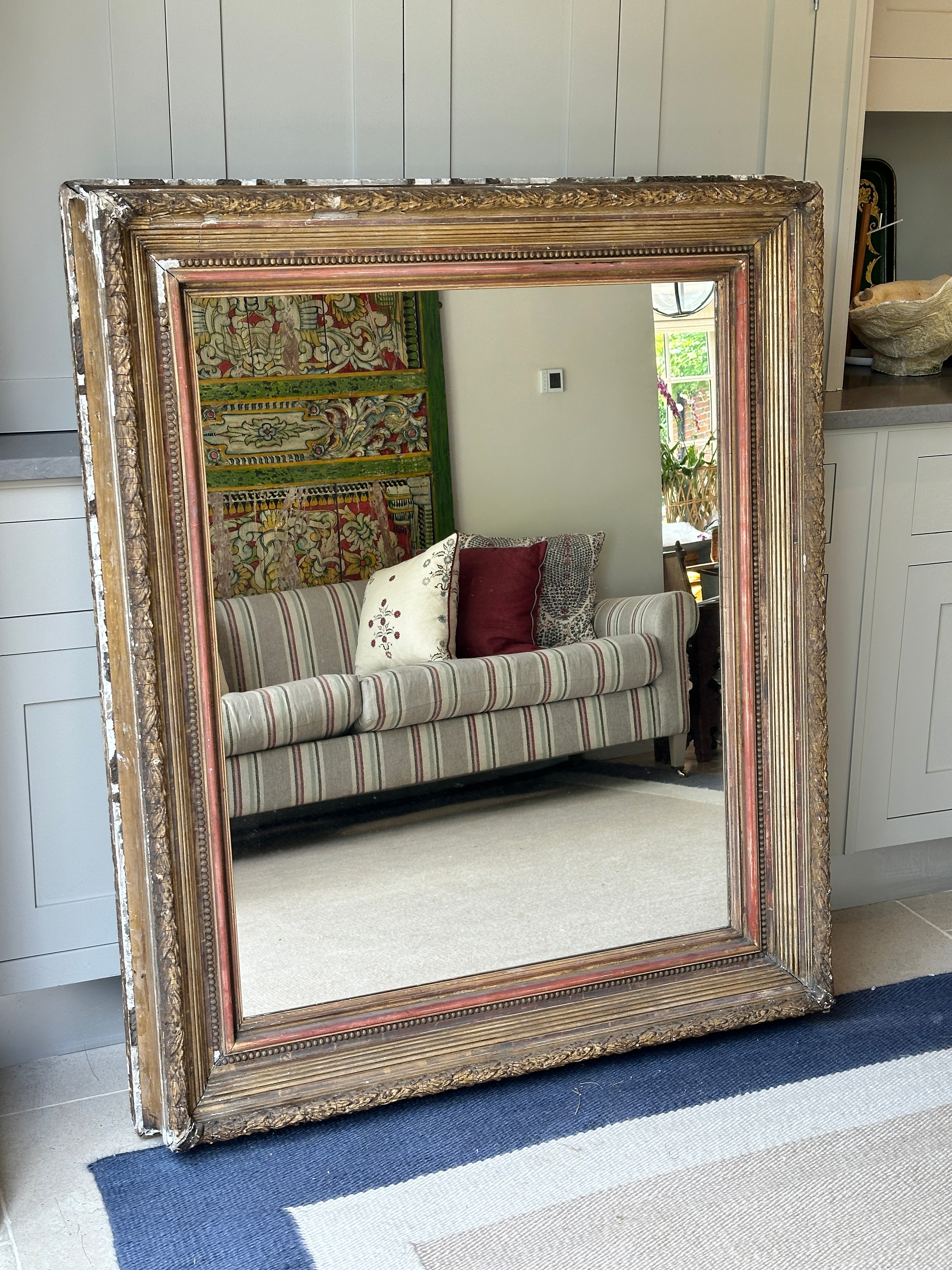 Enormous Antique Frame Mirror