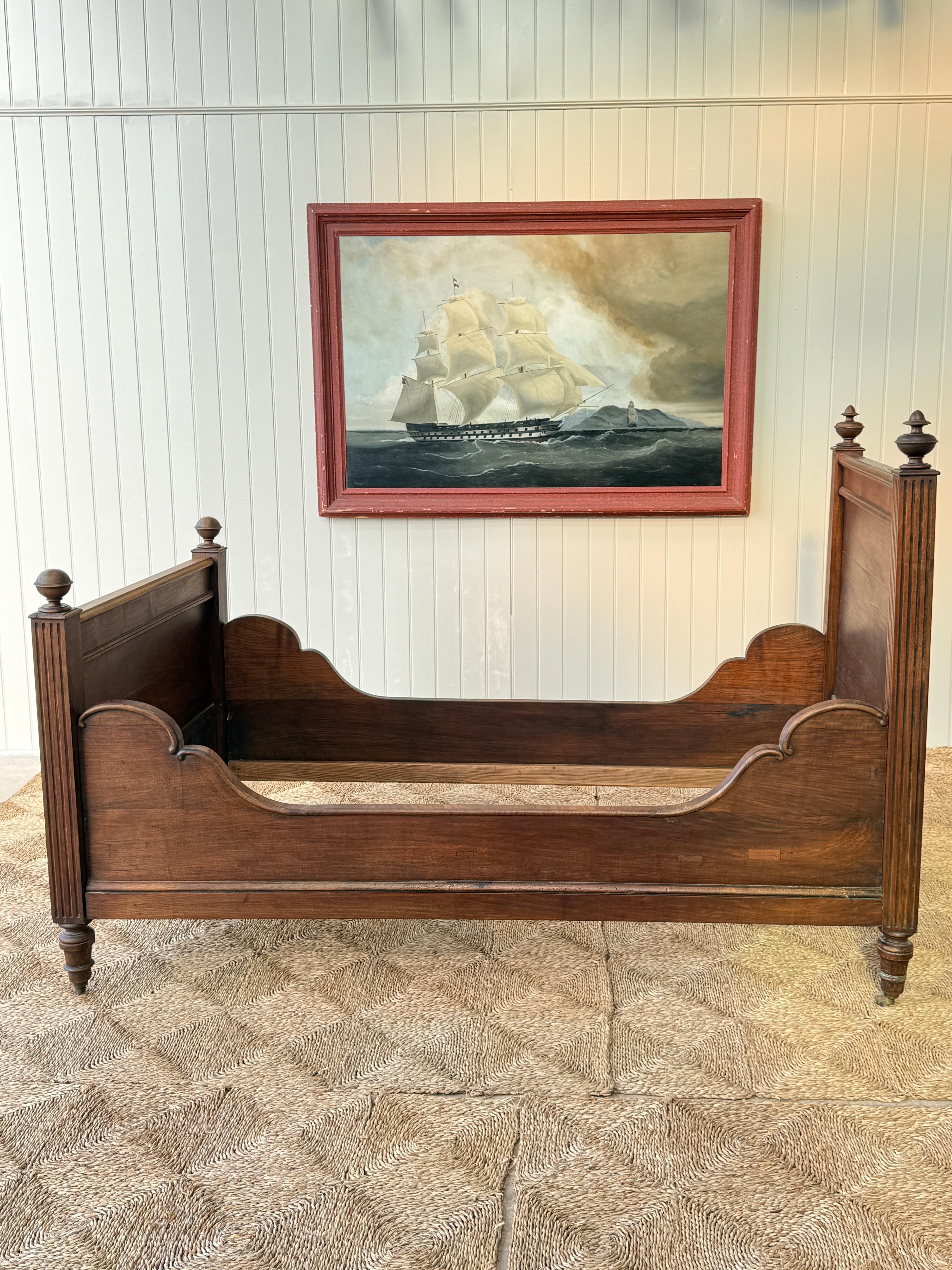 19th Century French Bateau Lit