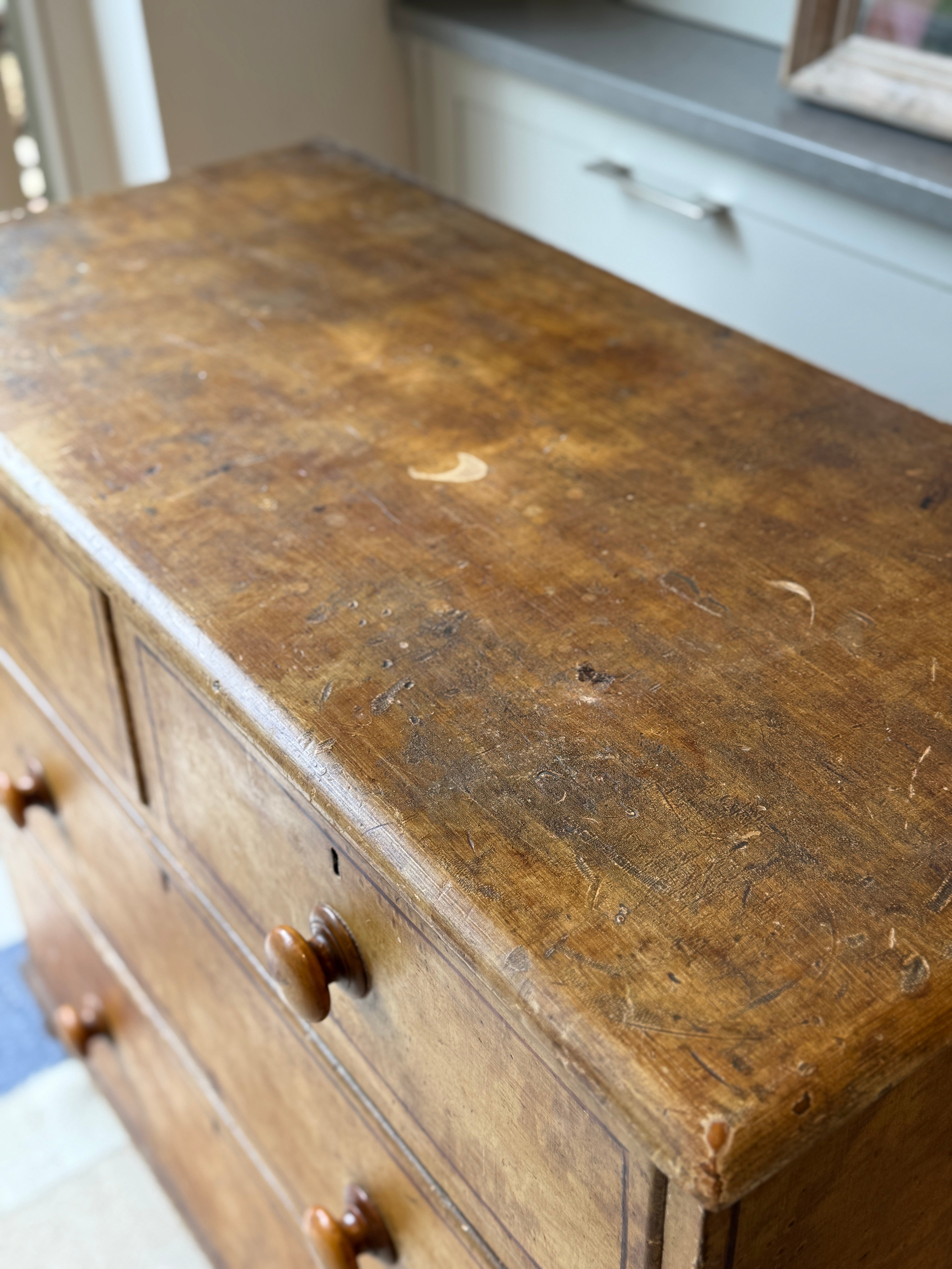 Regency Painted Pine Chest of Drawers
