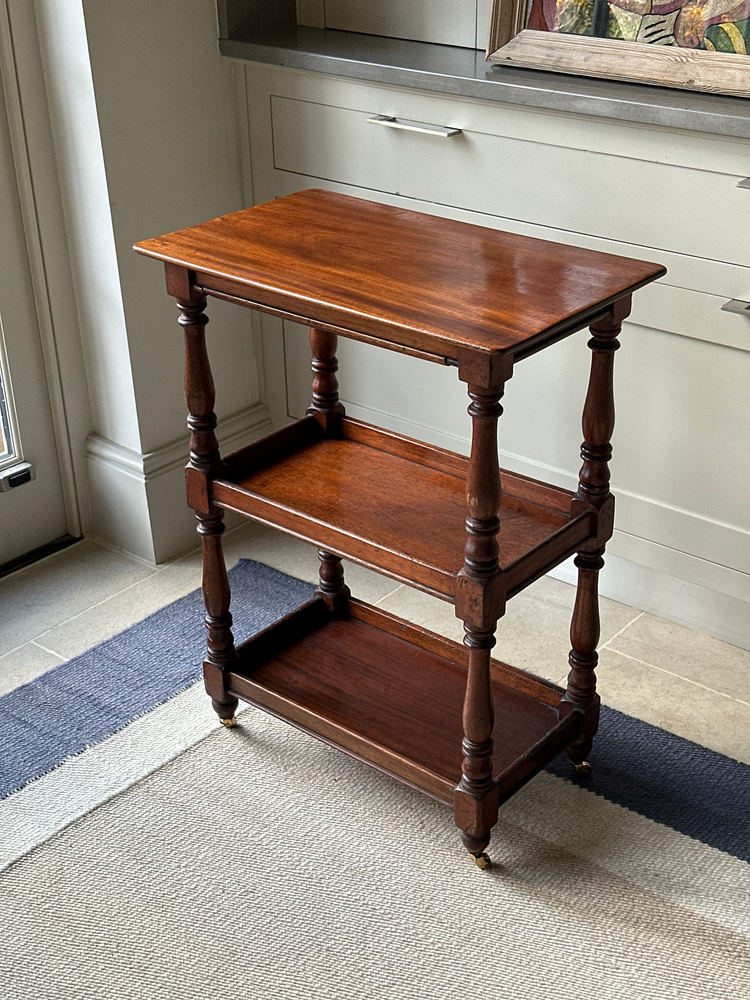 Small Mahogany Etagere with Drawer